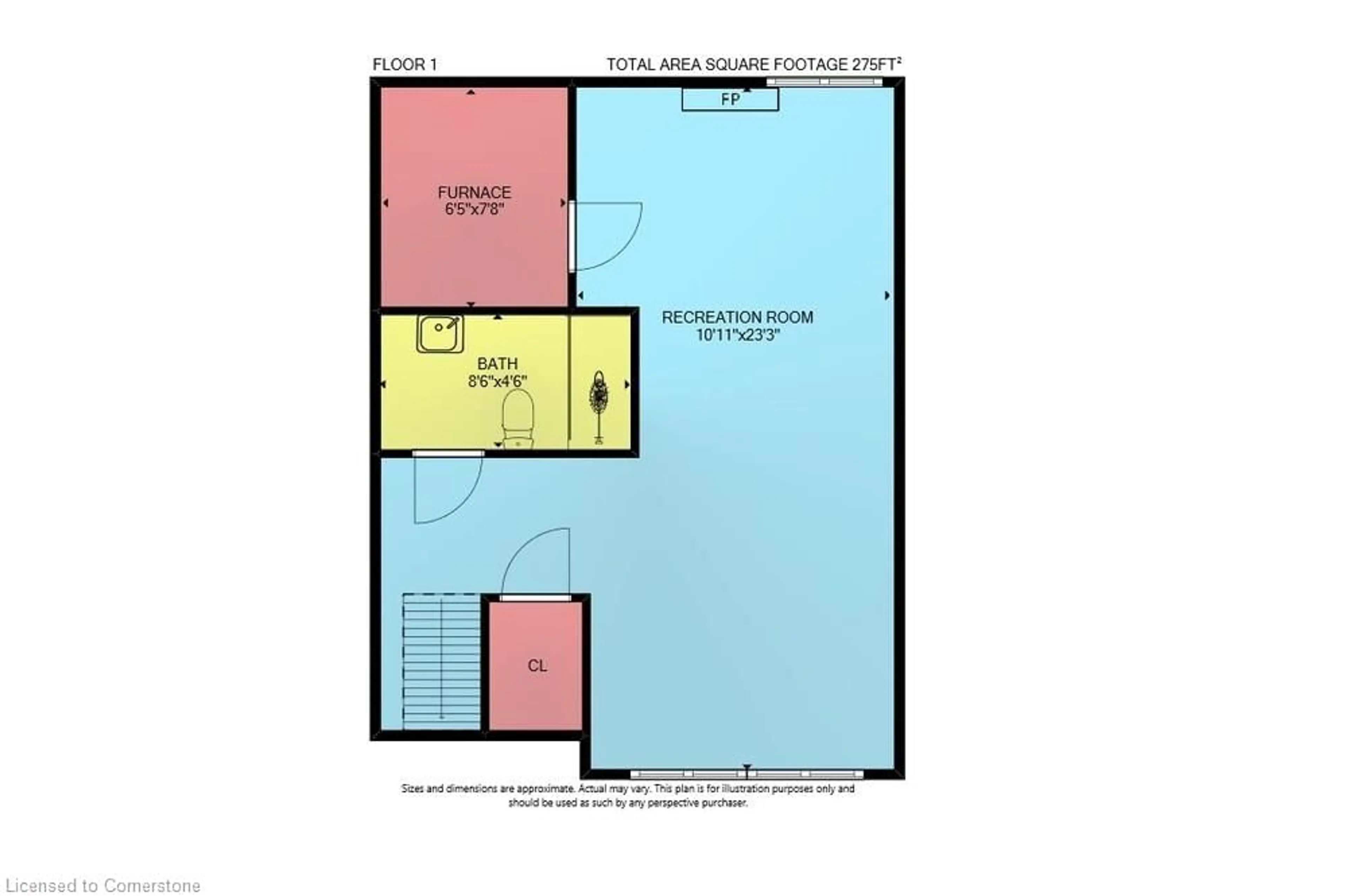 Floor plan for 53 Amelia St, Paris Ontario N3L 1Z5