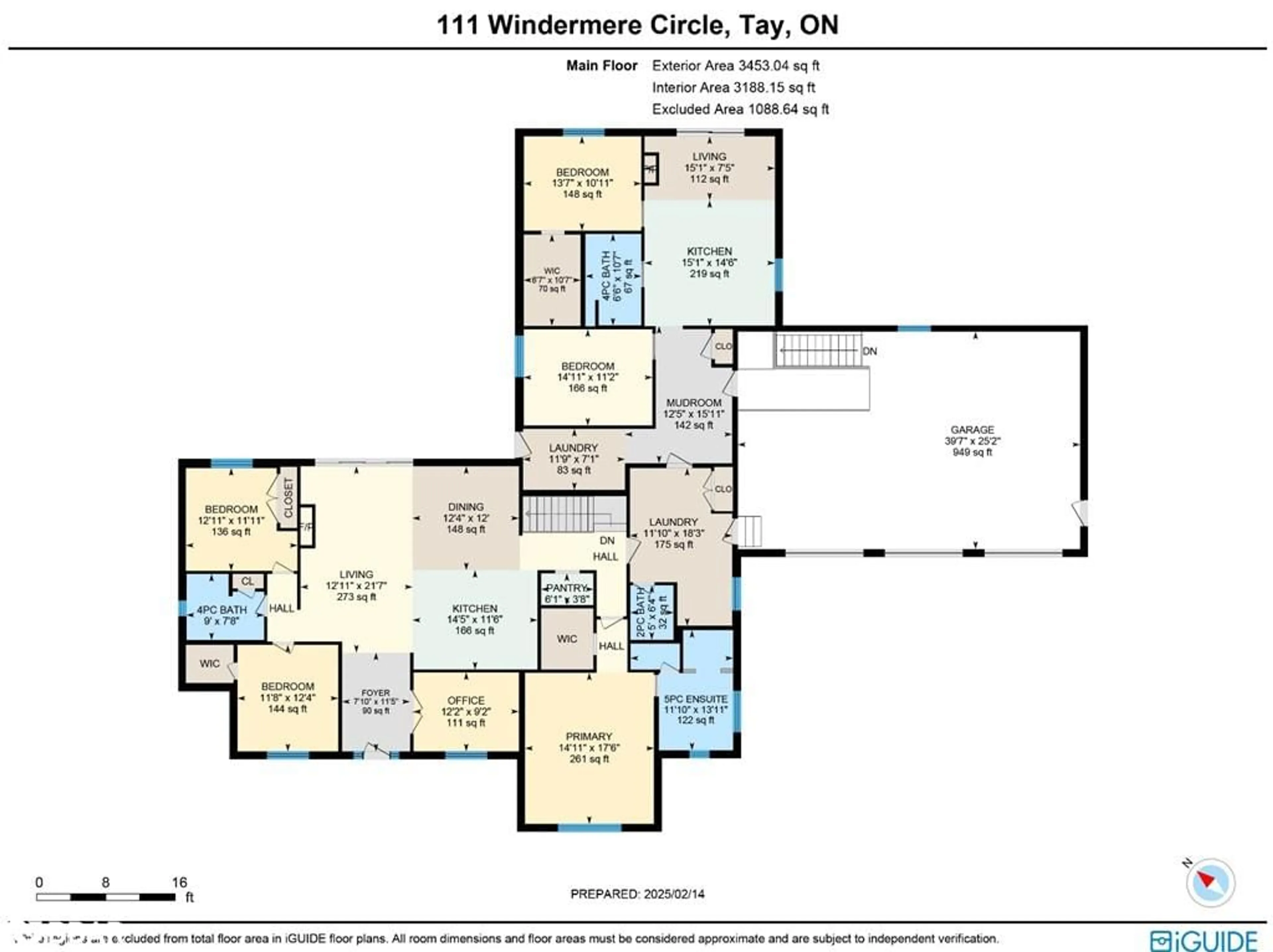 Floor plan for 111 Windermere Circle, Tay Ontario L4R 0C3