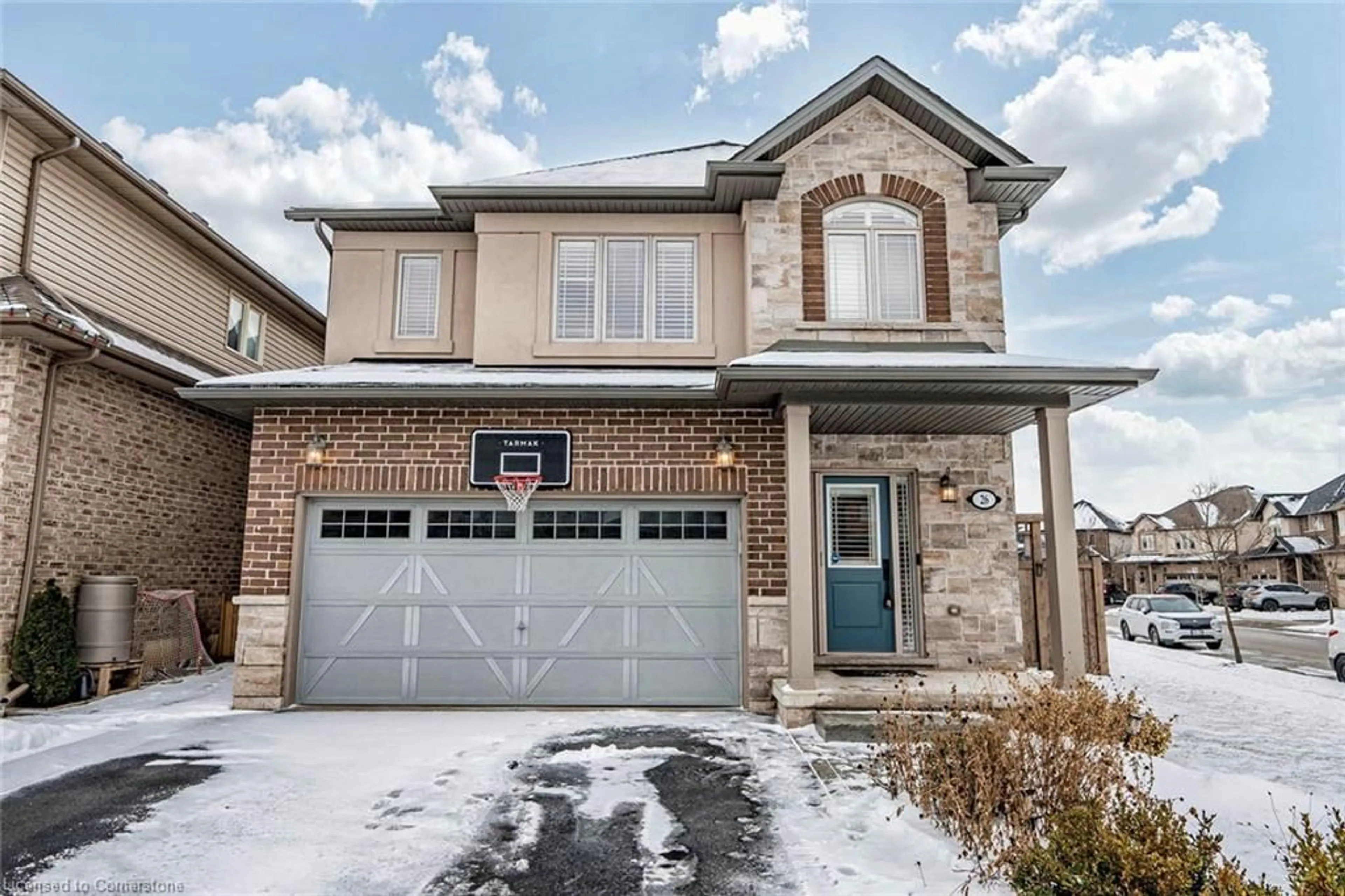 Home with brick exterior material, street for 26 Winslow Way, Stoney Creek Ontario L8J 0G9