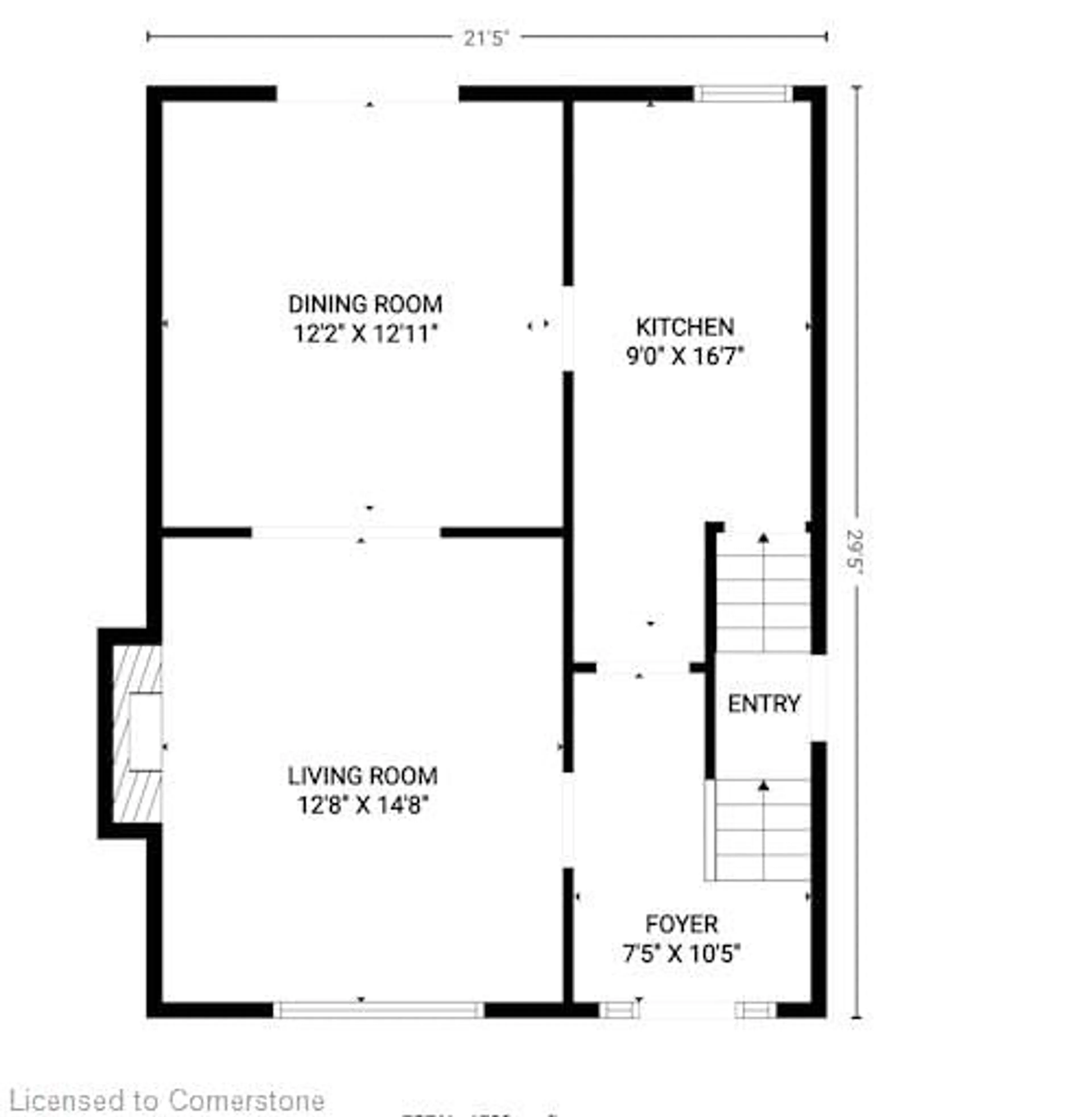 Floor plan for 18 Cliff Ave, Hamilton Ontario L8V 2R9