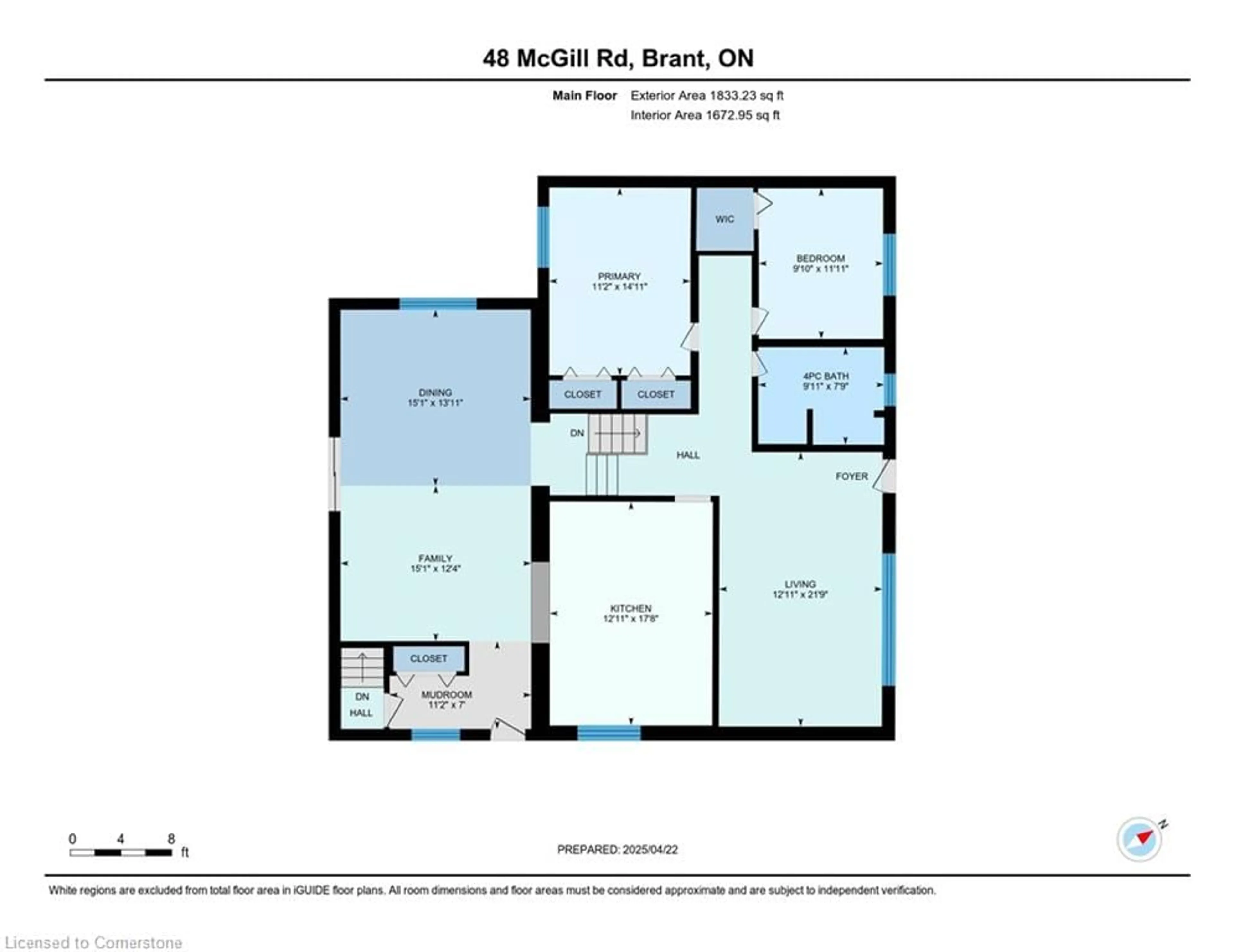 Floor plan for 48 Mcgill Rd, Mount Pleasant Ontario N0E 1K0