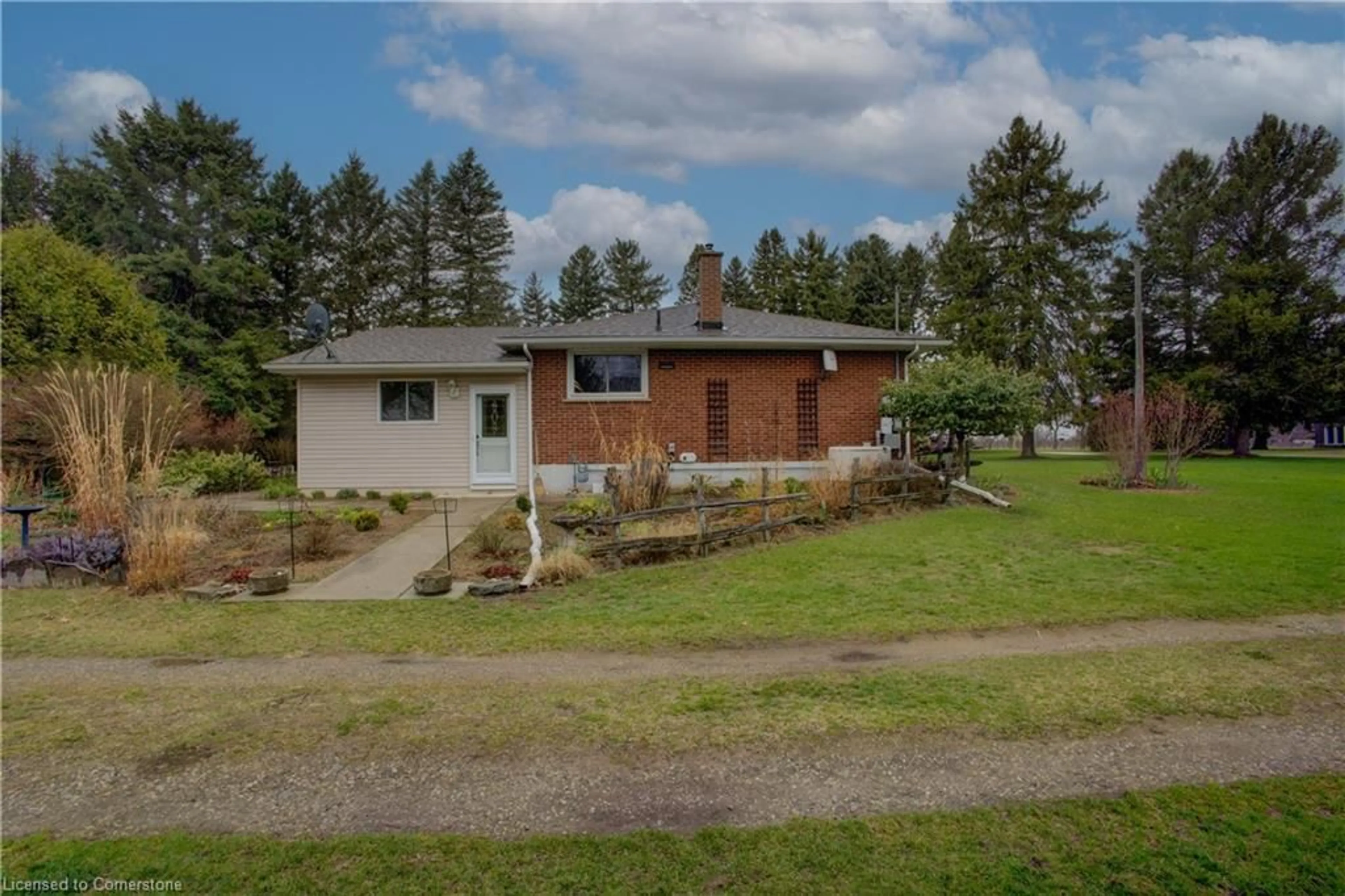 A pic from outside/outdoor area/front of a property/back of a property/a pic from drone, unknown for 48 Mcgill Rd, Mount Pleasant Ontario N0E 1K0