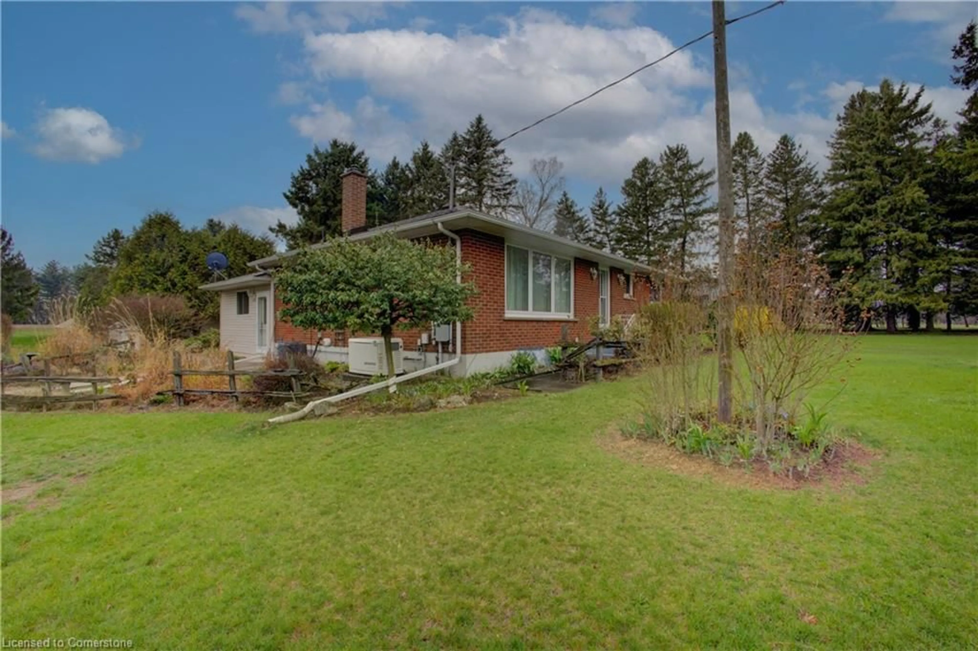 A pic from outside/outdoor area/front of a property/back of a property/a pic from drone, street for 48 Mcgill Rd, Mount Pleasant Ontario N0E 1K0