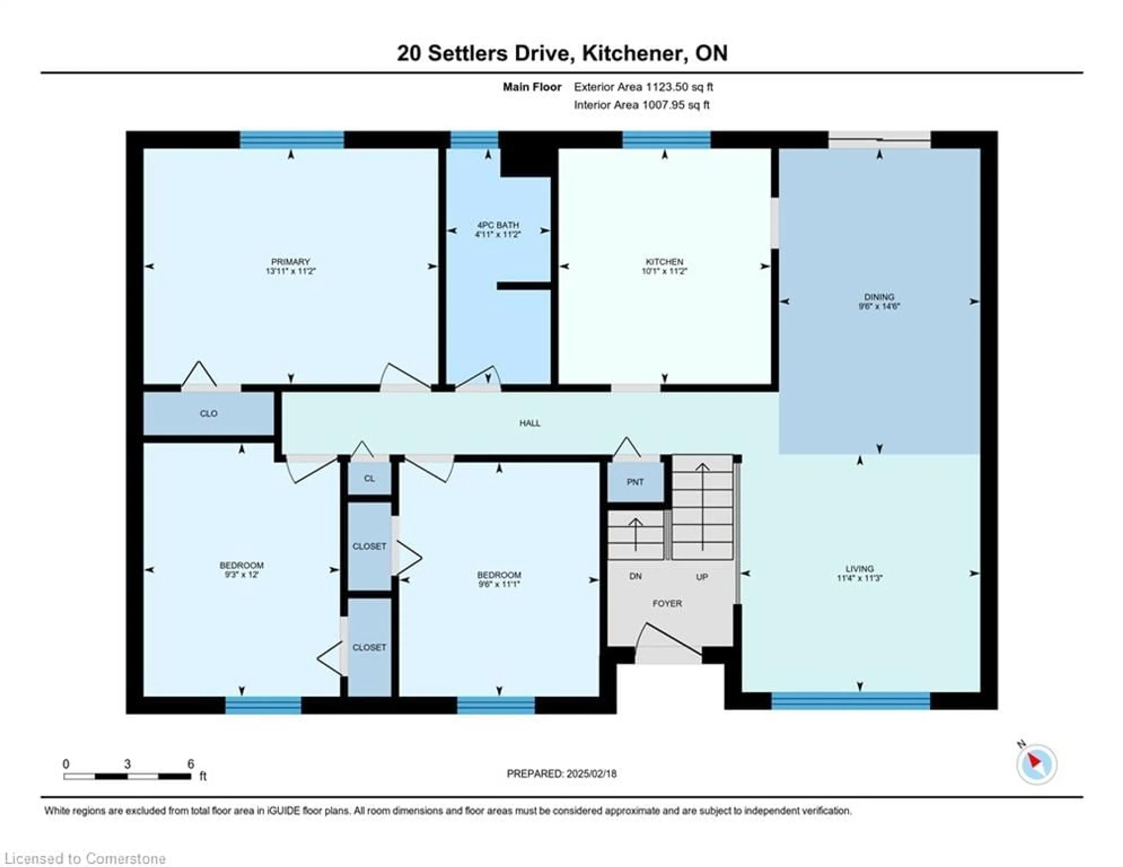 Floor plan for 20 Settlers Dr, Kitchener Ontario N2E 2L3