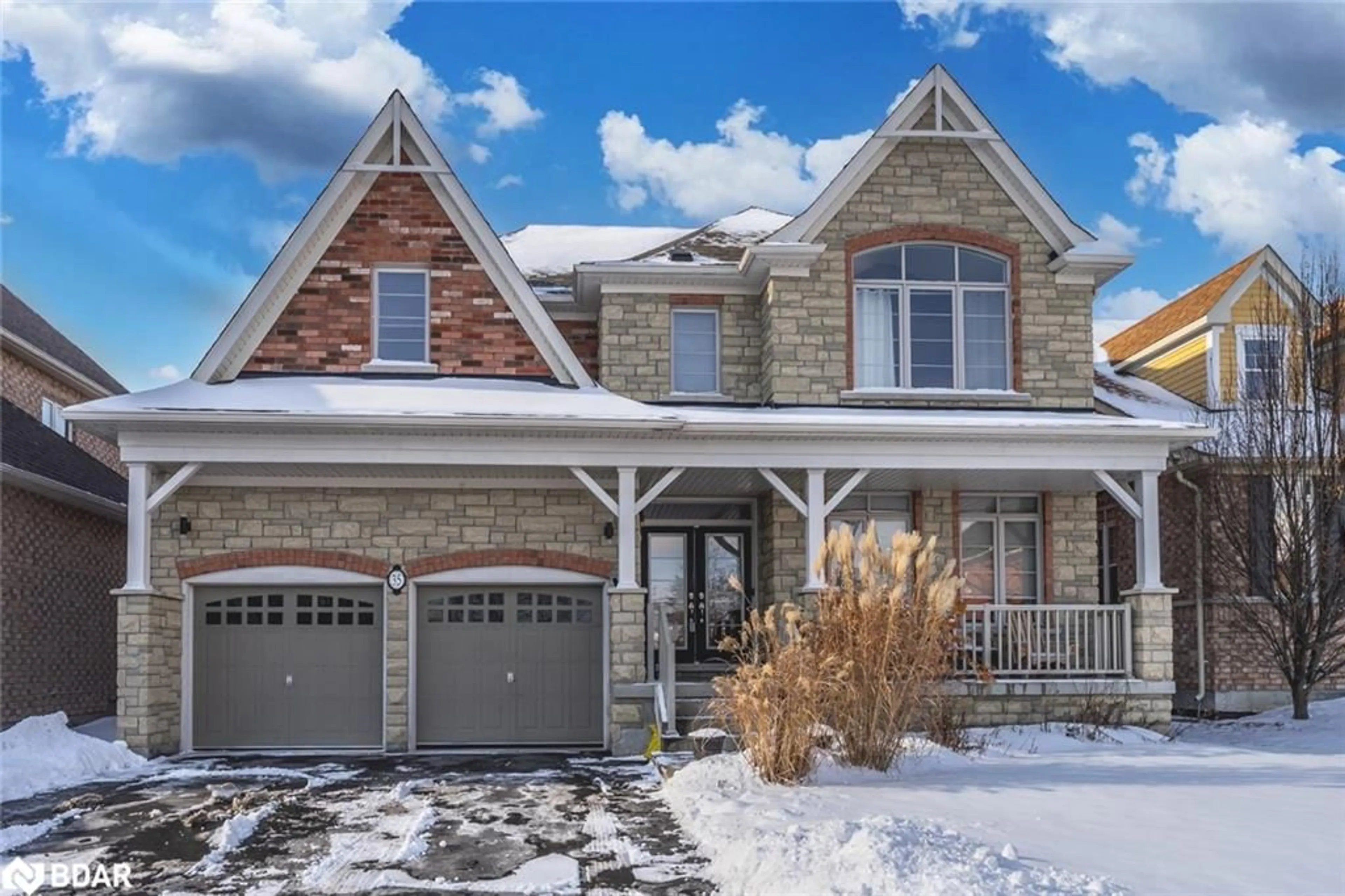 Home with brick exterior material, street for 35 Royal Park Blvd, Barrie Ontario L4N 6M8