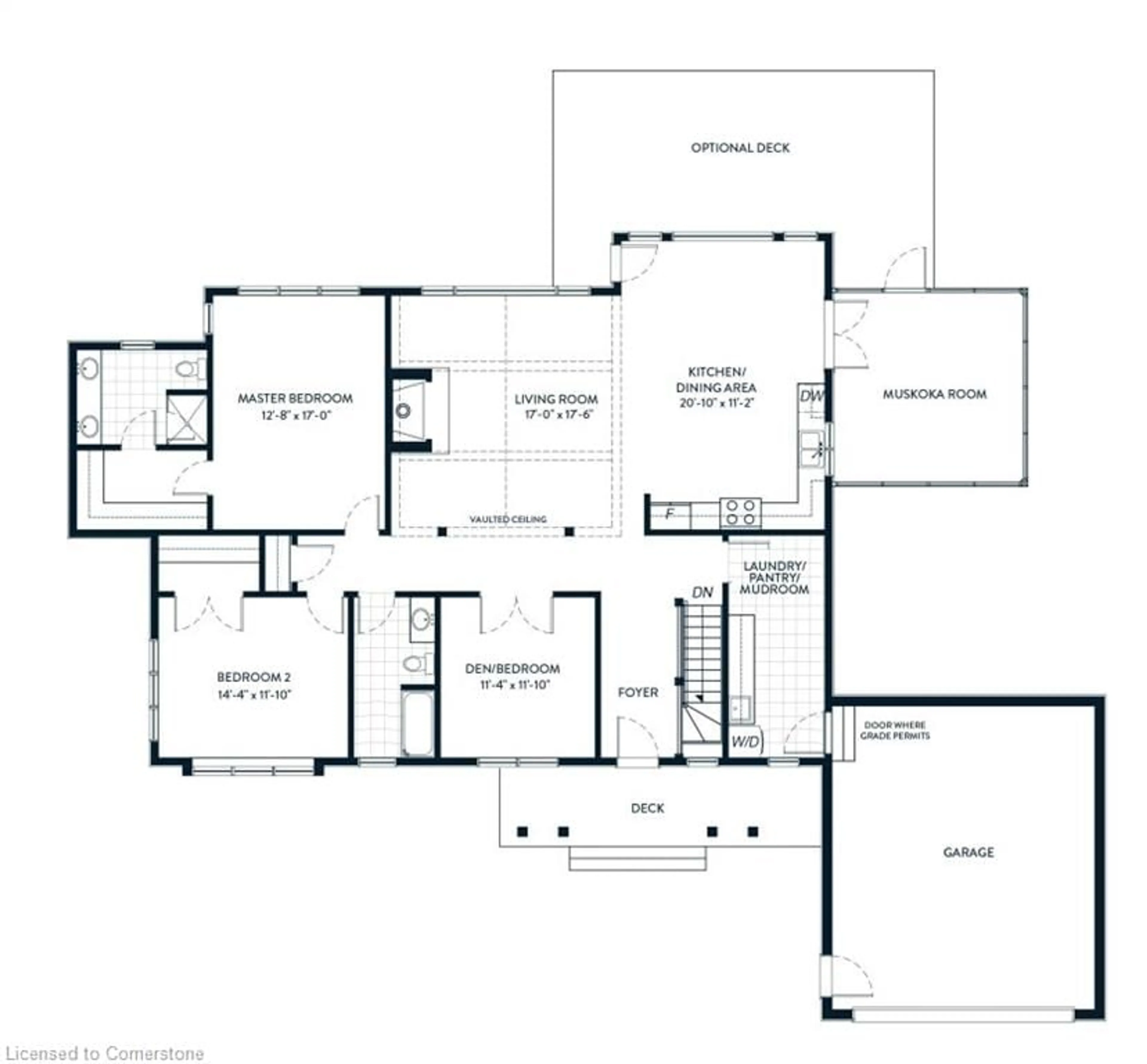 Floor plan for 1007 Kingsridge Crt, Huntsville Ontario P1H 0K1