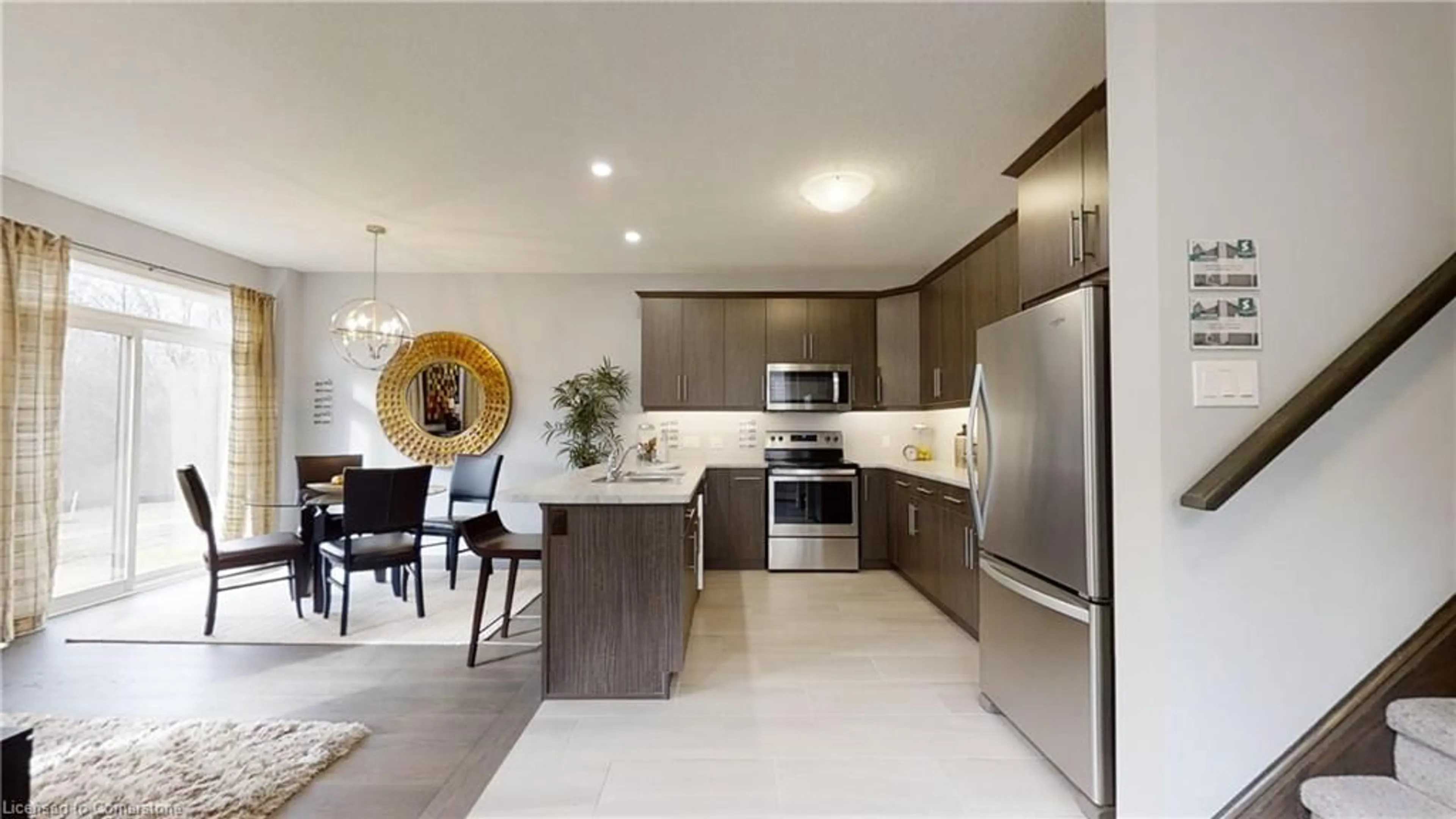 Open concept kitchen, ceramic/tile floor for 2024 Evans Blvd, London Ontario N6M 0A1