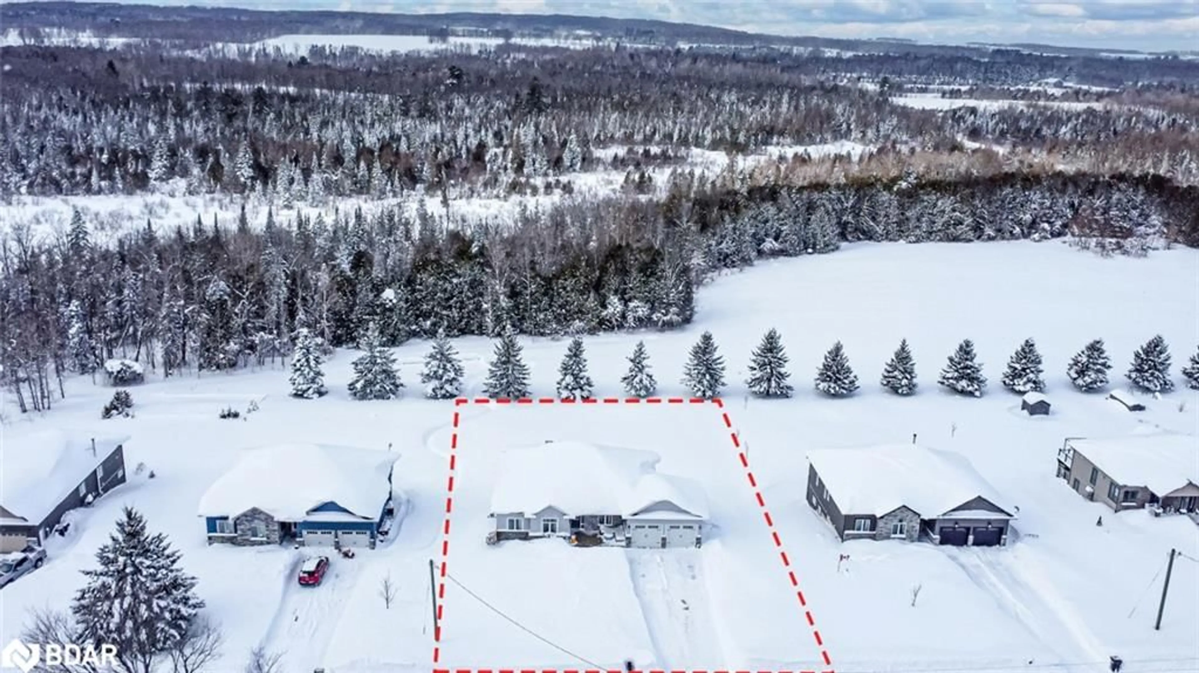 A pic from outside/outdoor area/front of a property/back of a property/a pic from drone, unknown for 1424 15/16 Sideroad, Oro-Medonte Ontario L0L 1T0