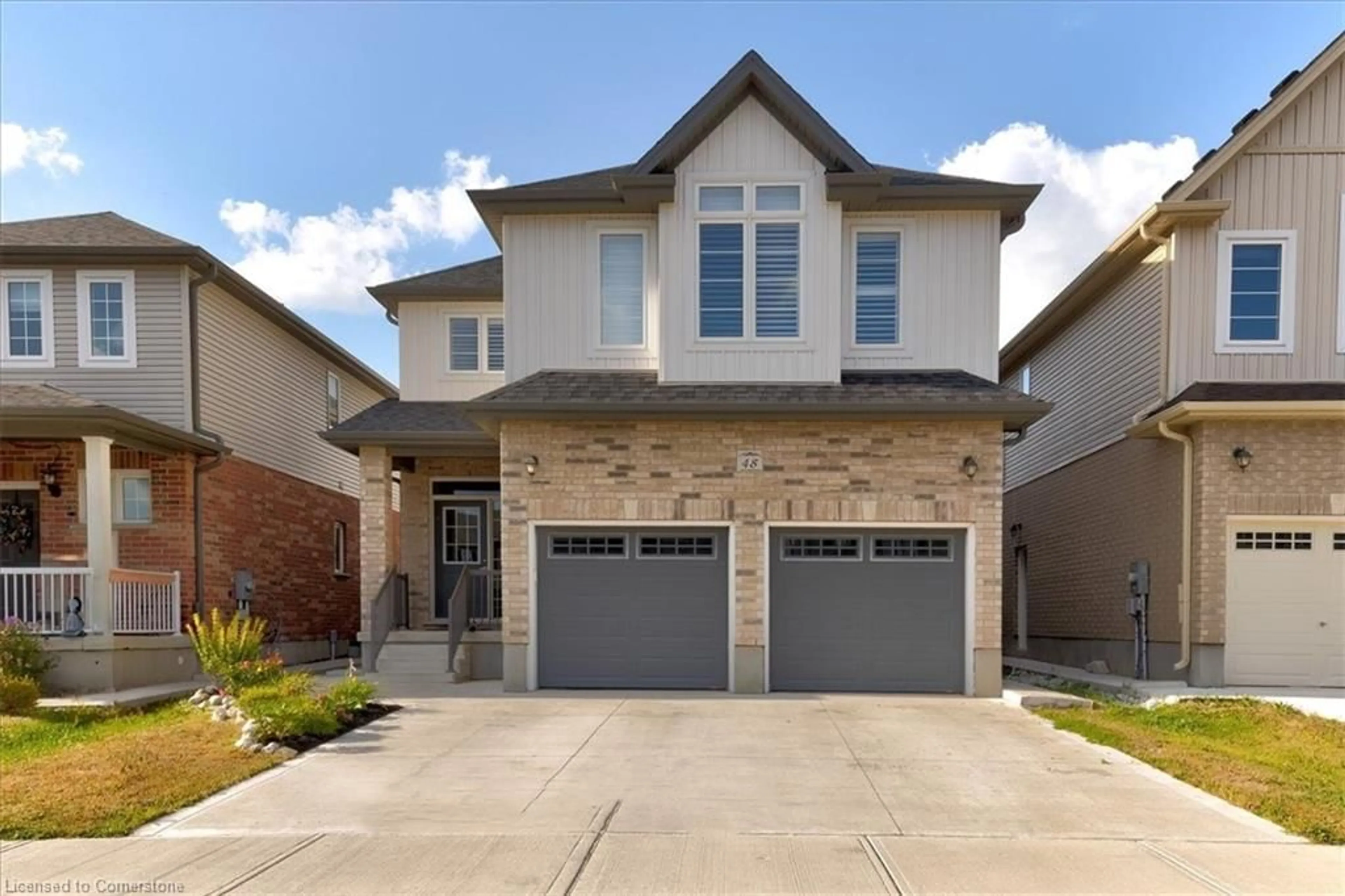 Home with brick exterior material, street for 48 Arlington Pky, Paris Ontario N3L 0A6