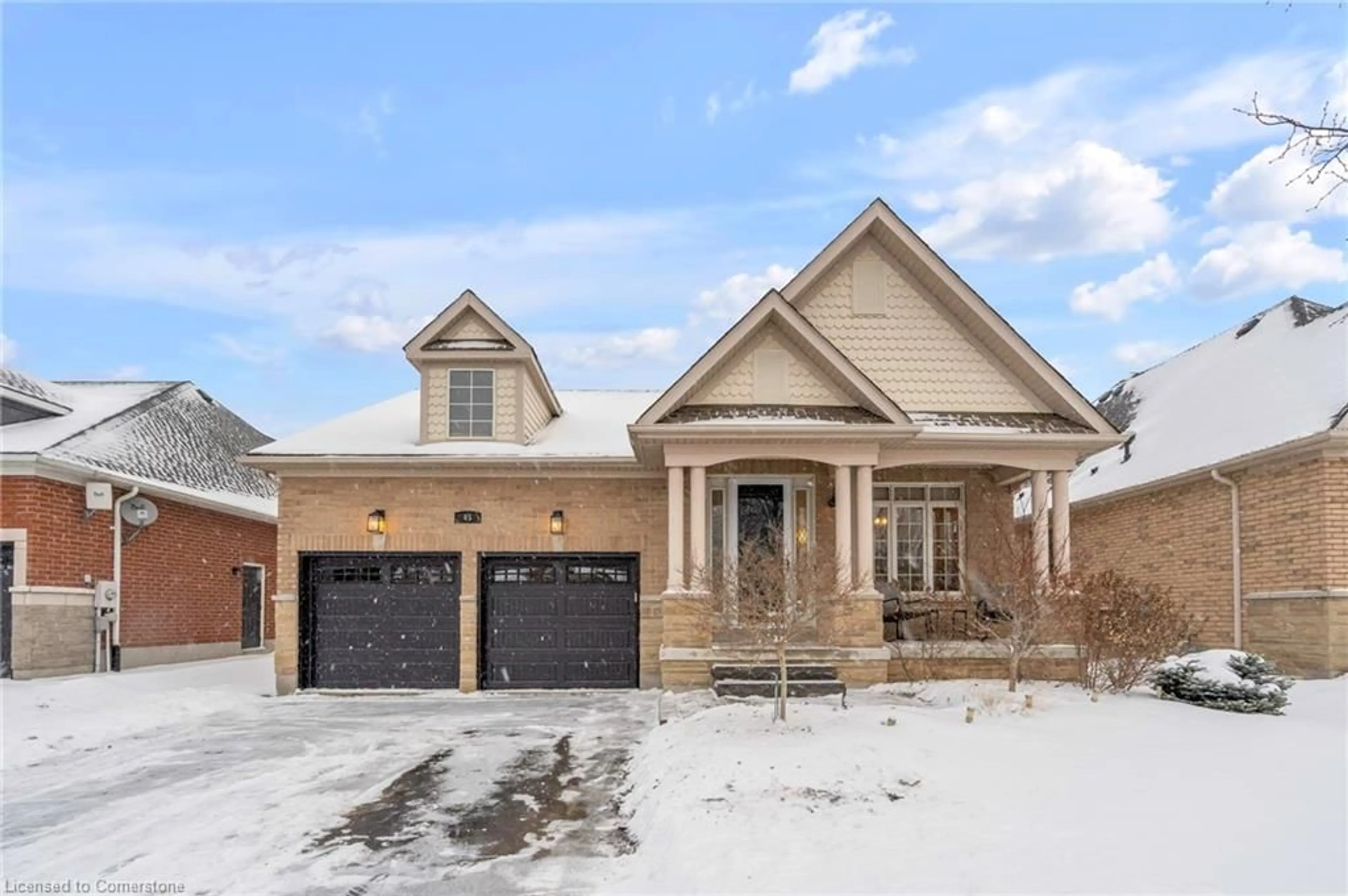 Home with brick exterior material, street for 45 Aberfoyle Mill Cres, Puslinch Ontario N1H 6H9