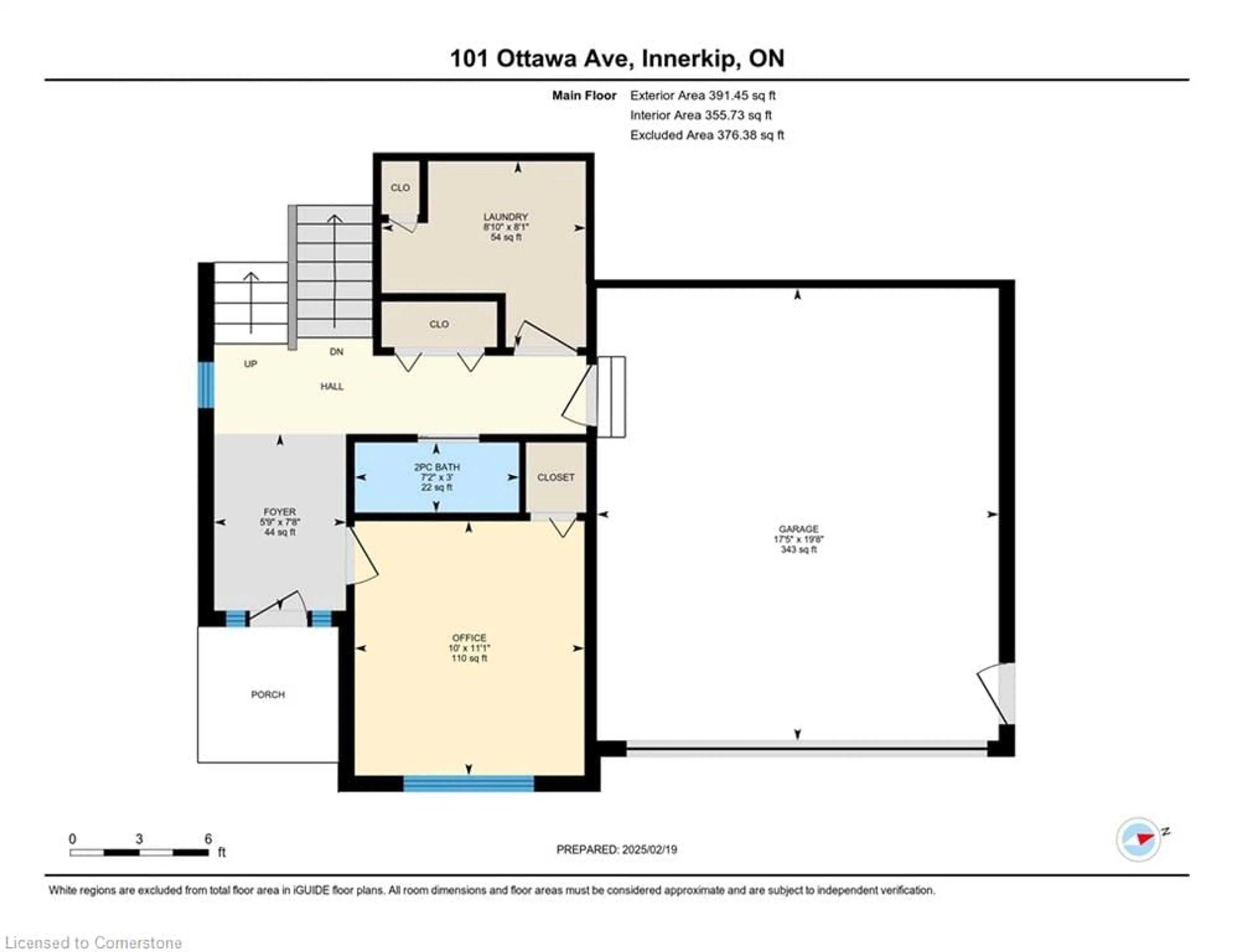 Floor plan for 101 Ottawa Avenue, Woodstock Ontario N4T 0H9