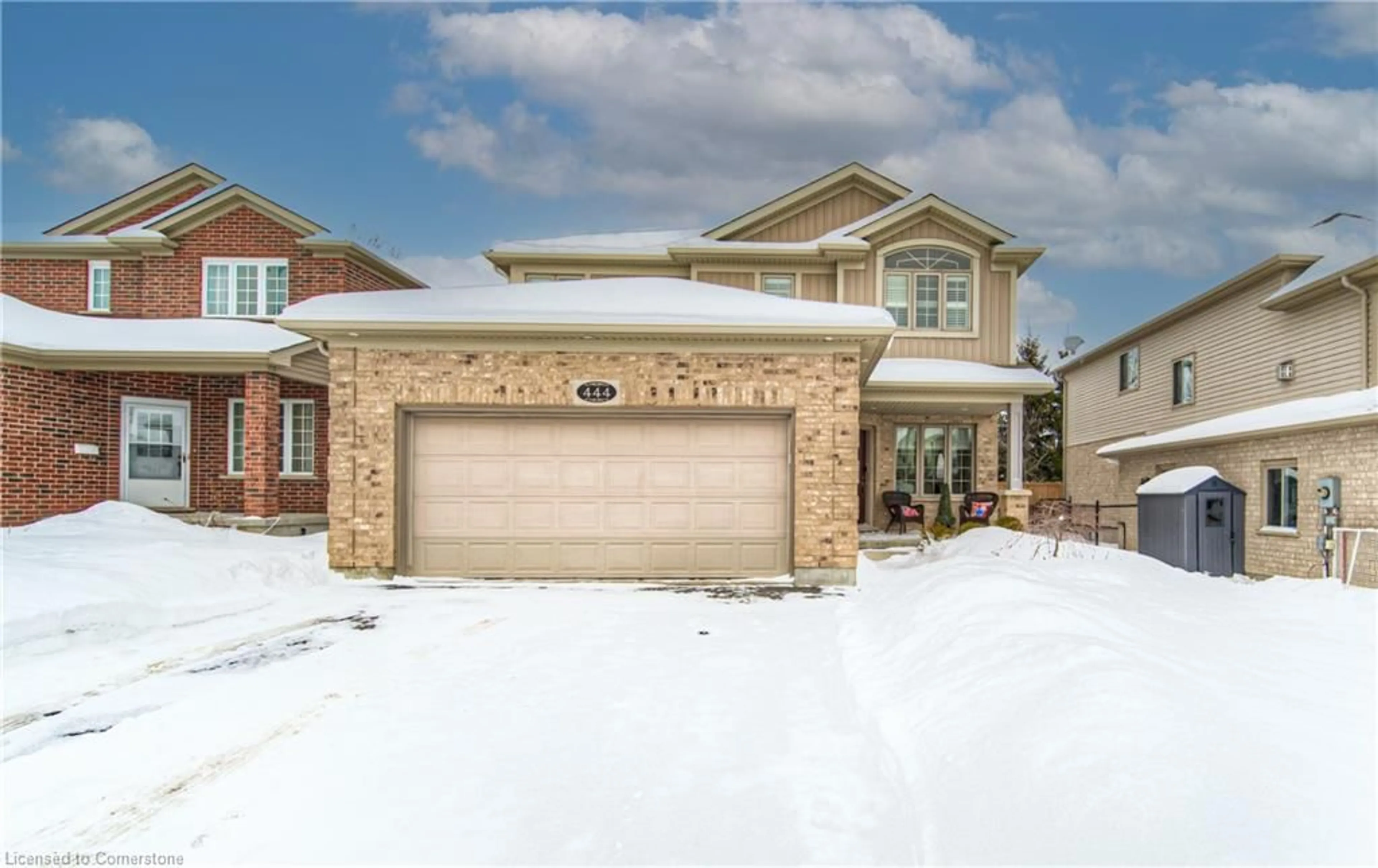 Home with brick exterior material, street for 444 Westcroft Dr, Waterloo Ontario N2T 2Z9