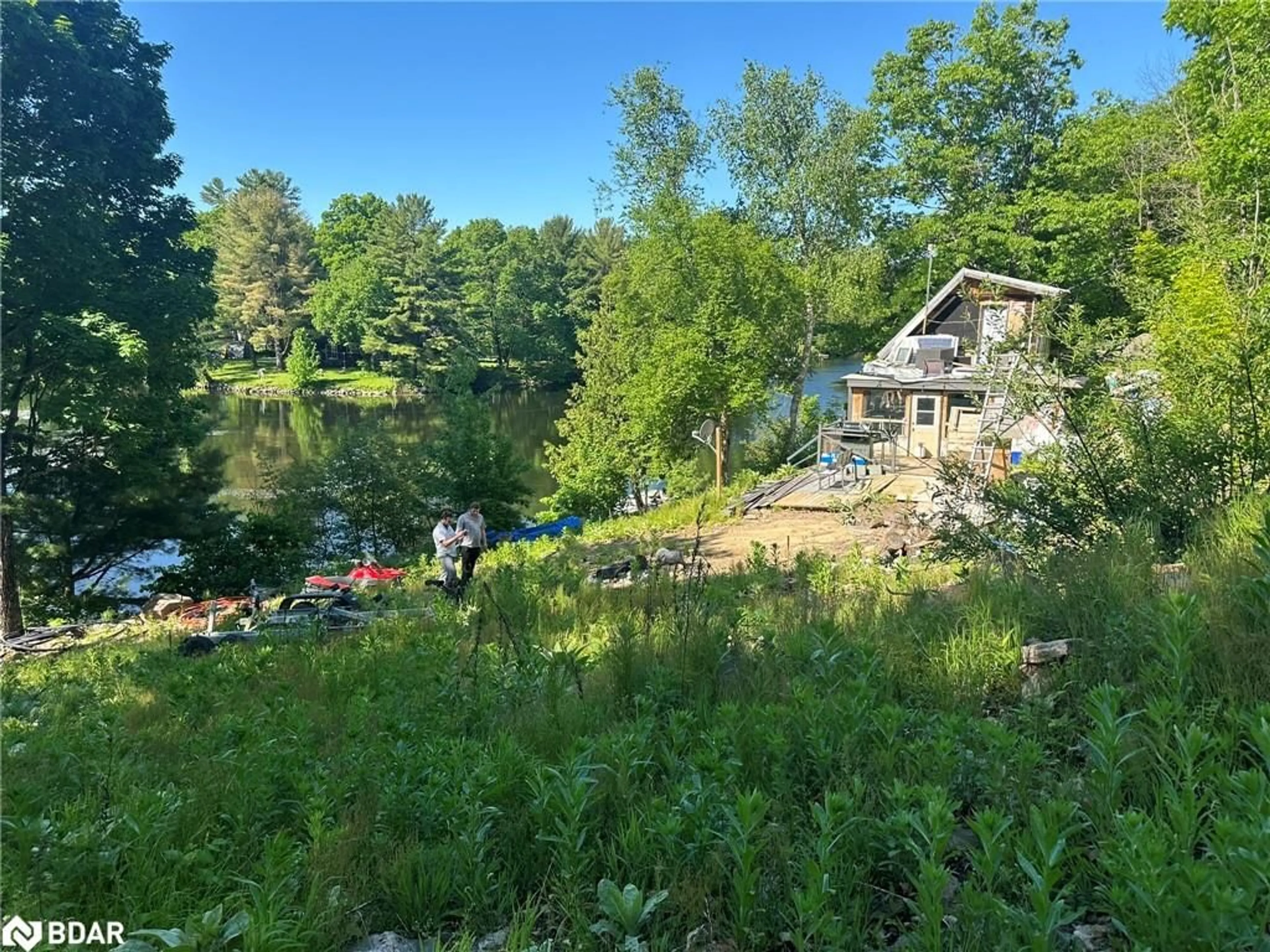 A pic from outside/outdoor area/front of a property/back of a property/a pic from drone, unknown for 3950 Severn River Shore, Severn Bridge Ontario L0K 2B0