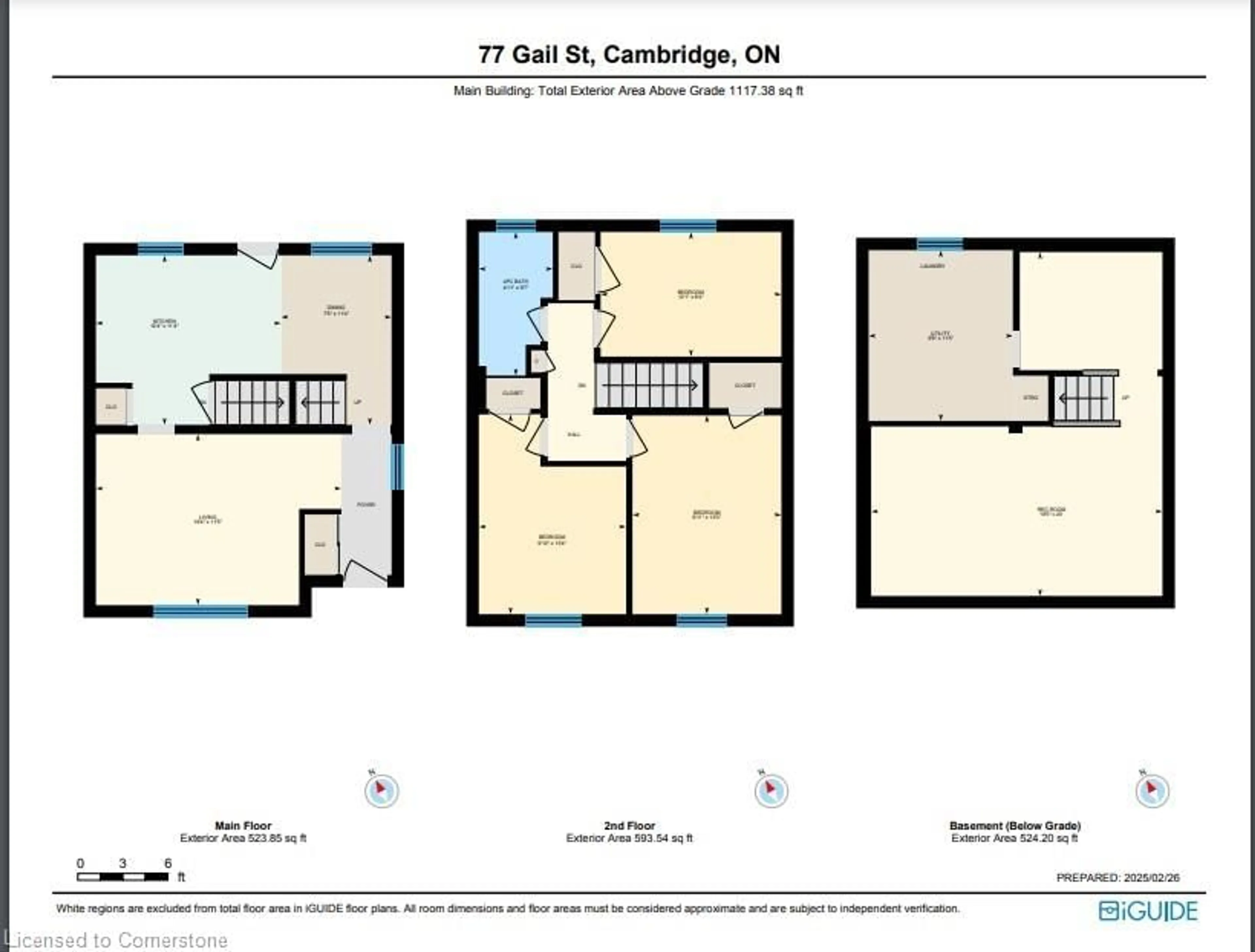 Floor plan for 77 Gail St, Cambridge Ontario N1R 4M4