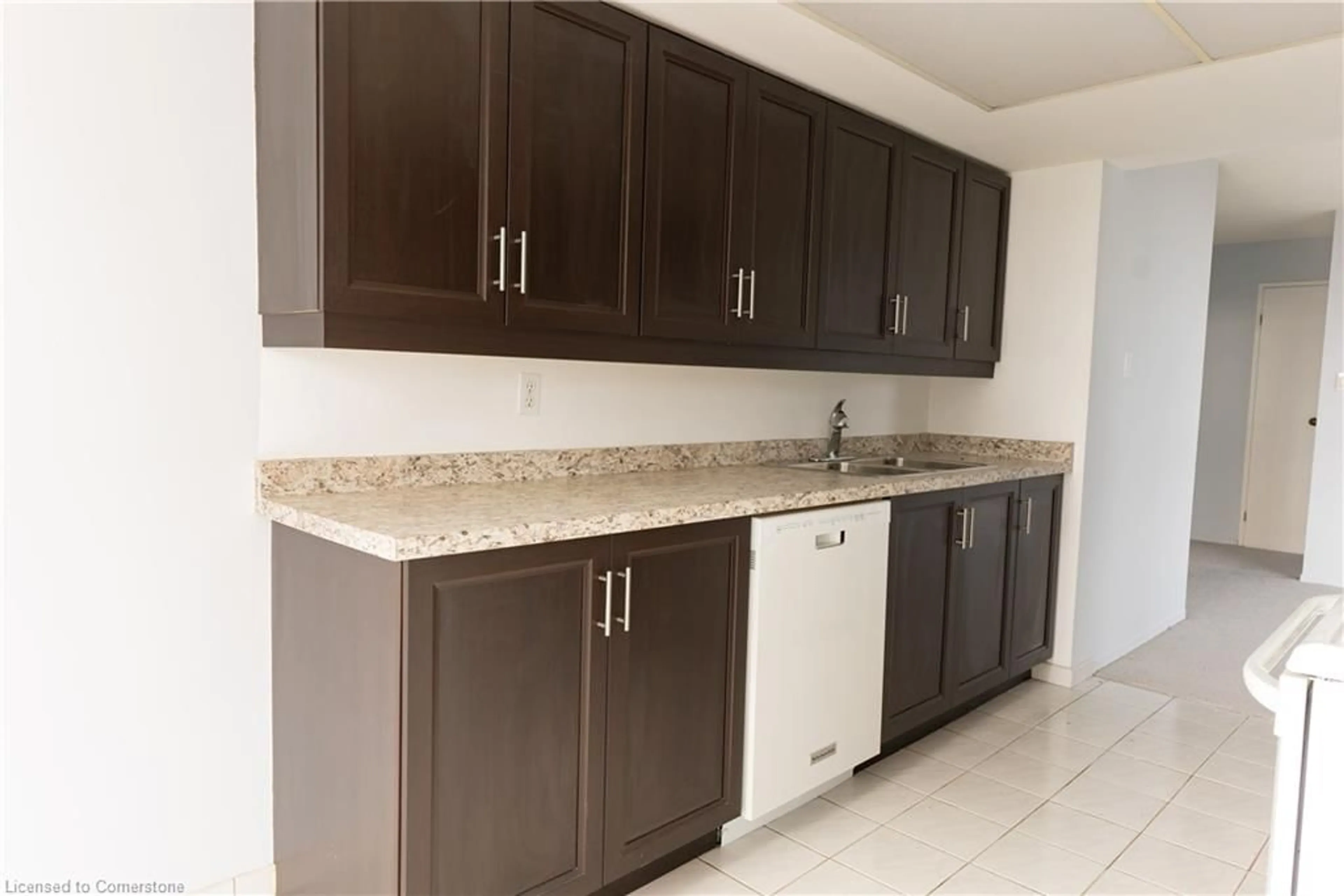 Standard kitchen, ceramic/tile floor for 3 Rowntree Rd #601, Etobicoke Ontario M9V 5G8