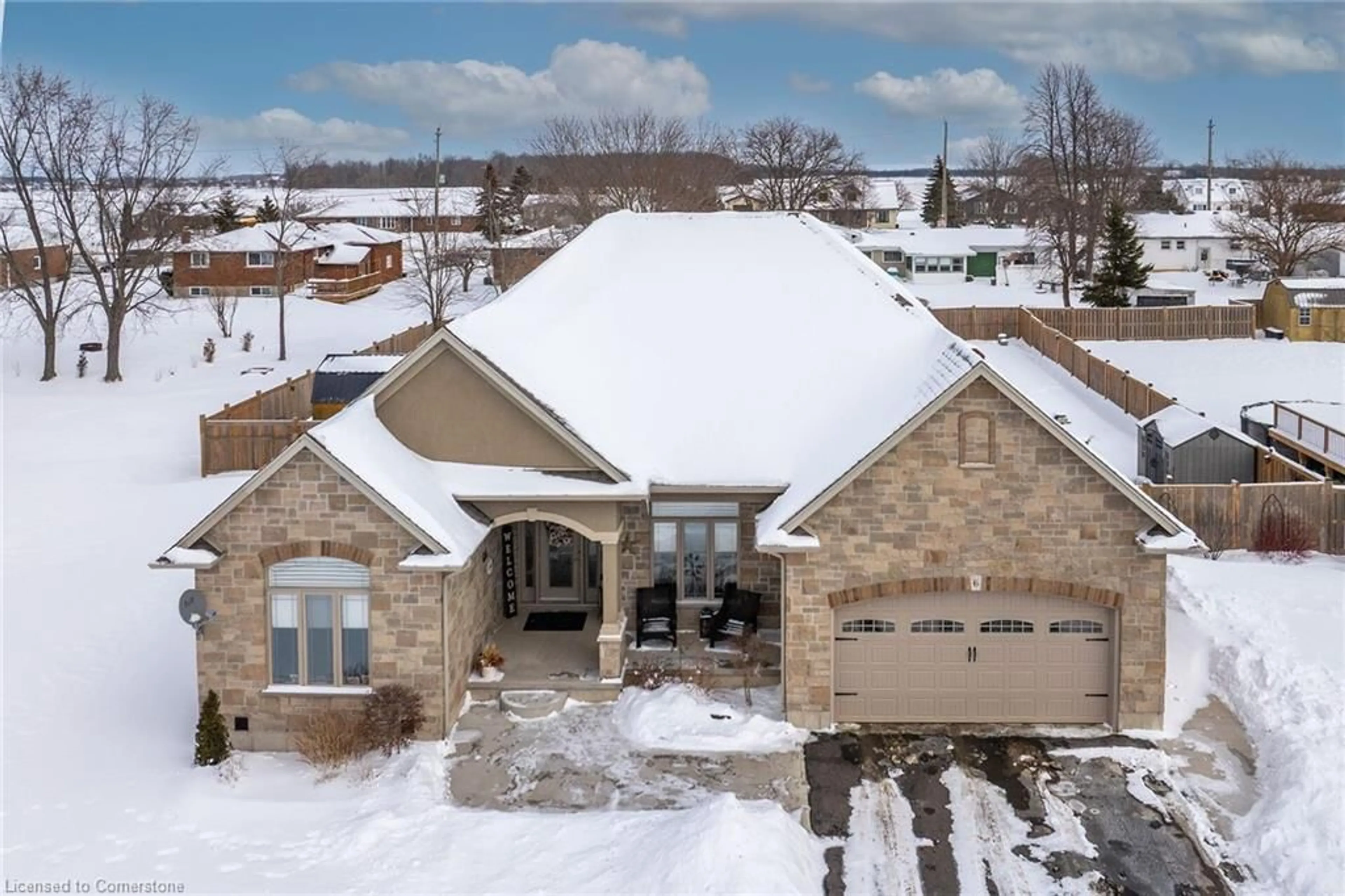 A pic from outside/outdoor area/front of a property/back of a property/a pic from drone, street for 6 Held Cres, Fisherville Ontario N0A 1G0