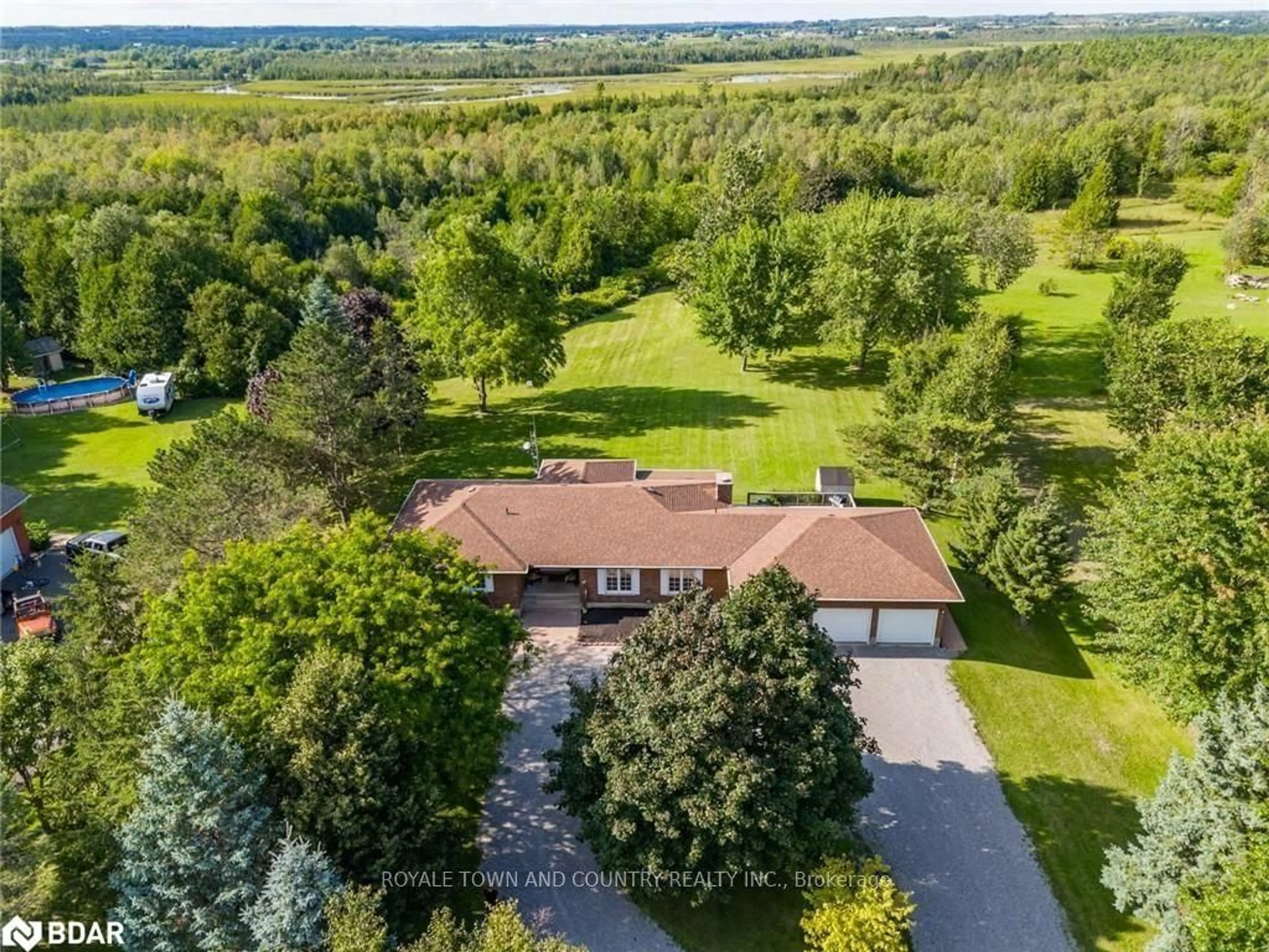 A pic from outside/outdoor area/front of a property/back of a property/a pic from drone, water/lake/river/ocean view for 151 Kenrei Rd, Lindsay Ontario K9V 4R1