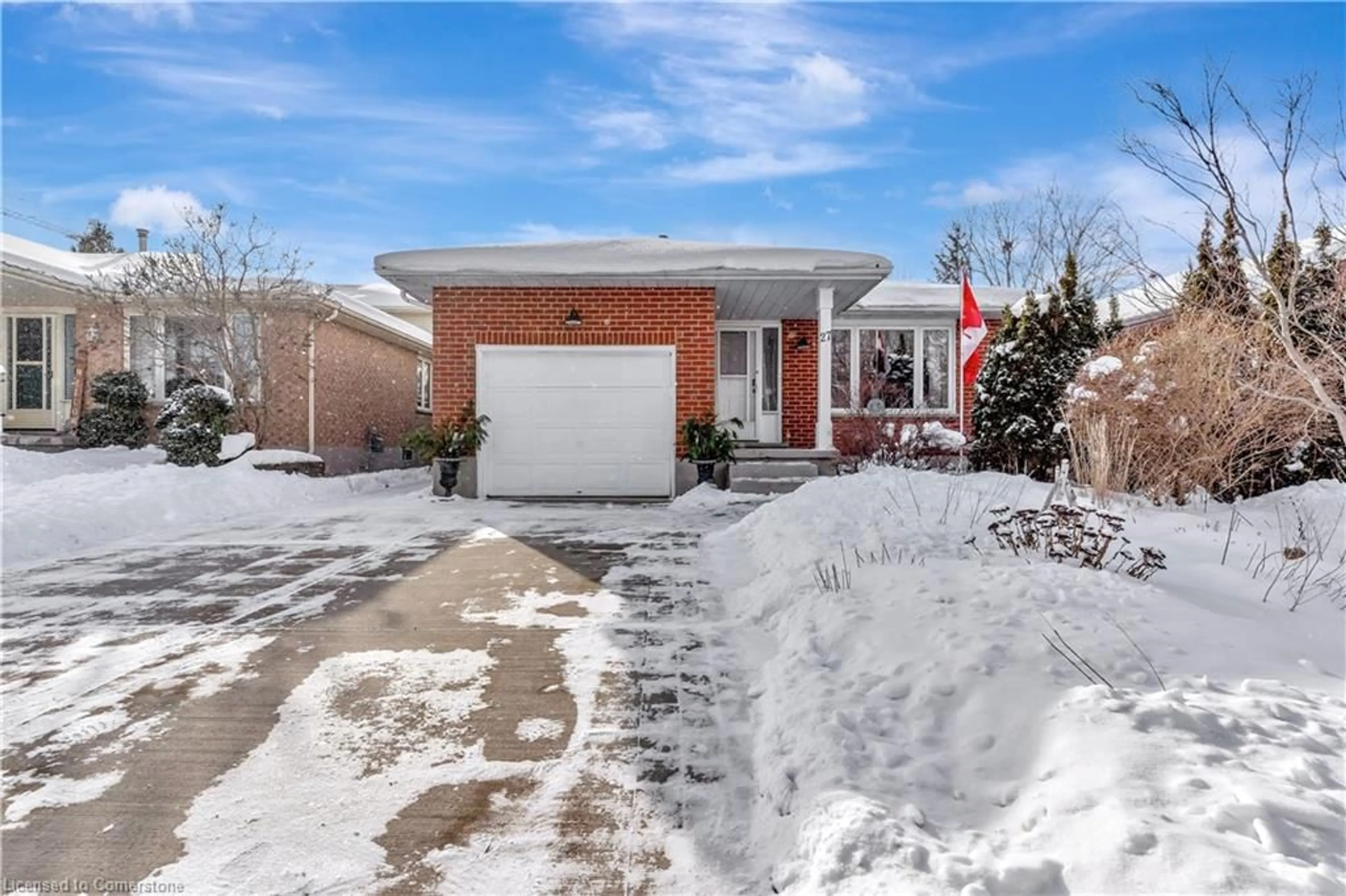 Home with brick exterior material, street for 27 Erbsville Crt, Waterloo Ontario N2J 3Z4