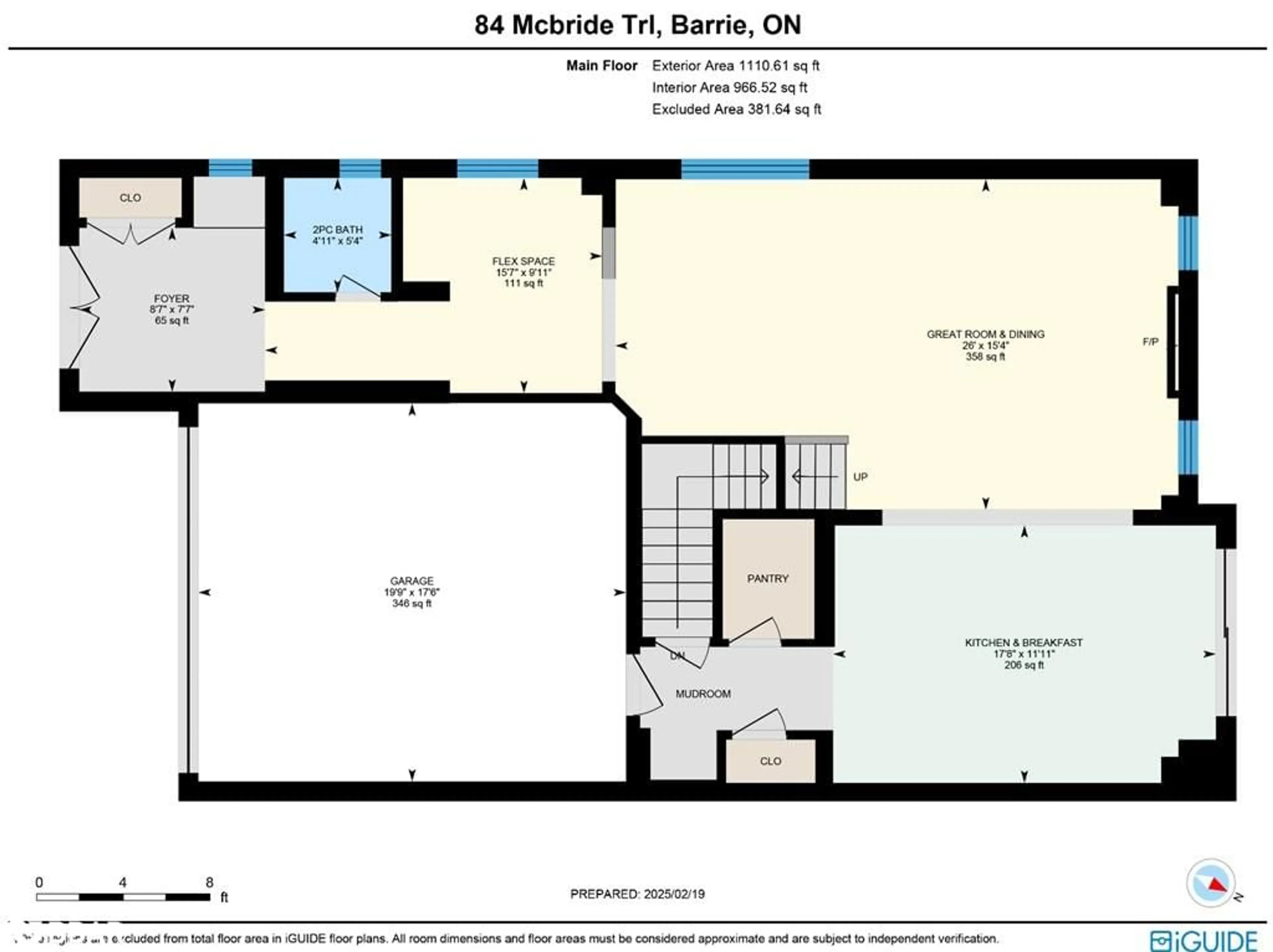 Floor plan for 84 Mcbride Trail, Barrie Ontario L9J 0Y6