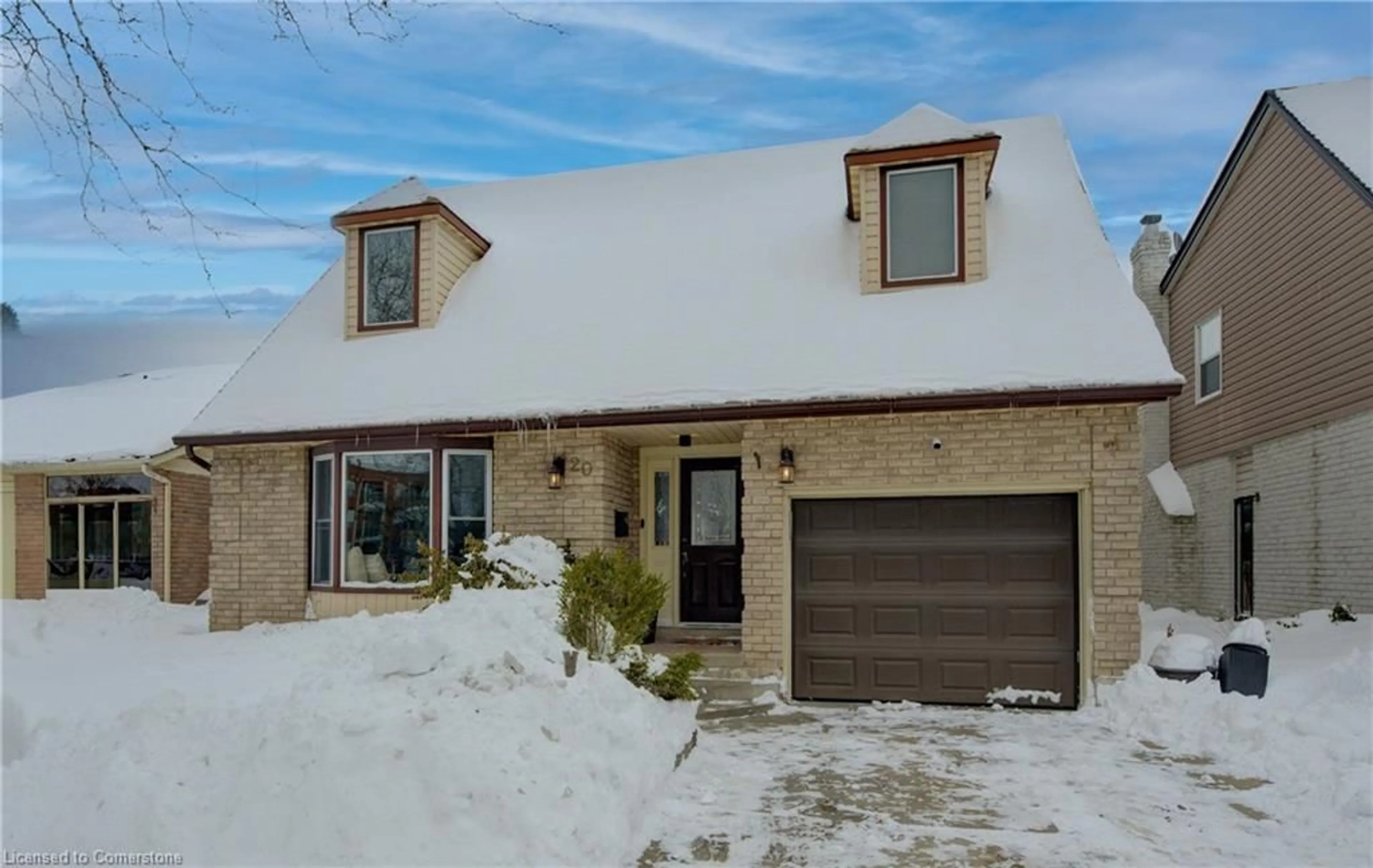 Home with brick exterior material, street for 20 Ventura Dr, Stoney Creek Ontario L8J 1W7