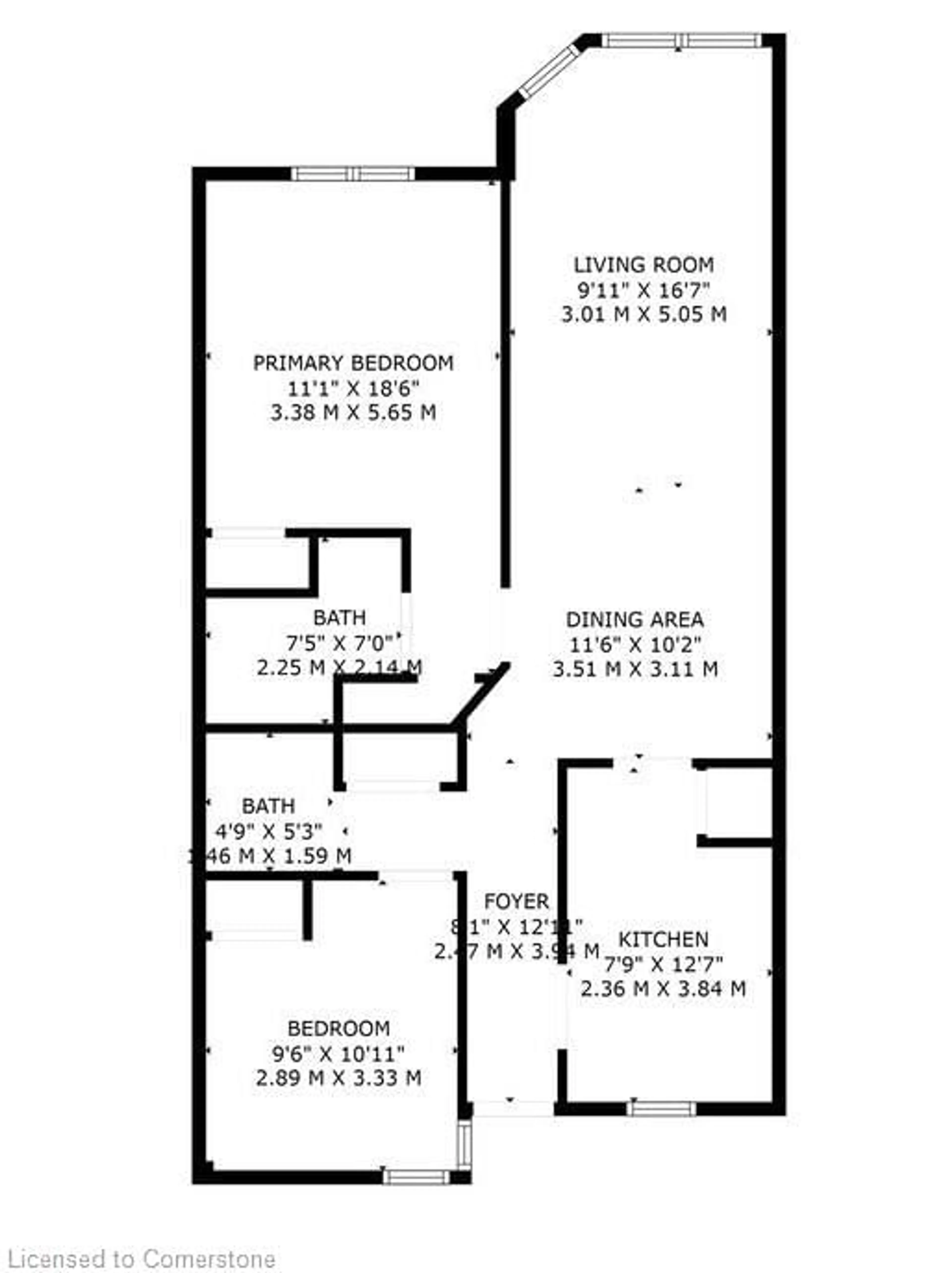 Floor plan for 3420 Frederick Ave #321, Vineland Ontario L0R 2C0