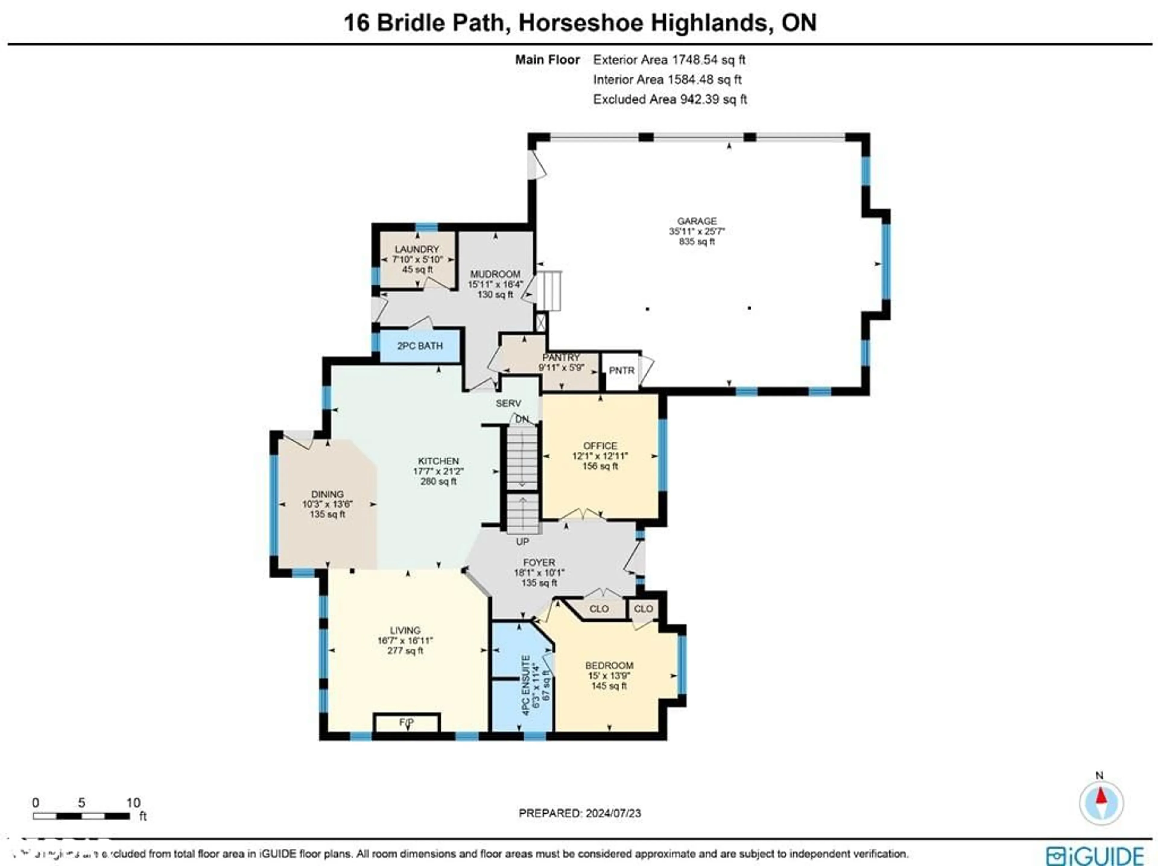 Floor plan for 16 Bridle Trail, Midhurst Ontario L9X 0J9