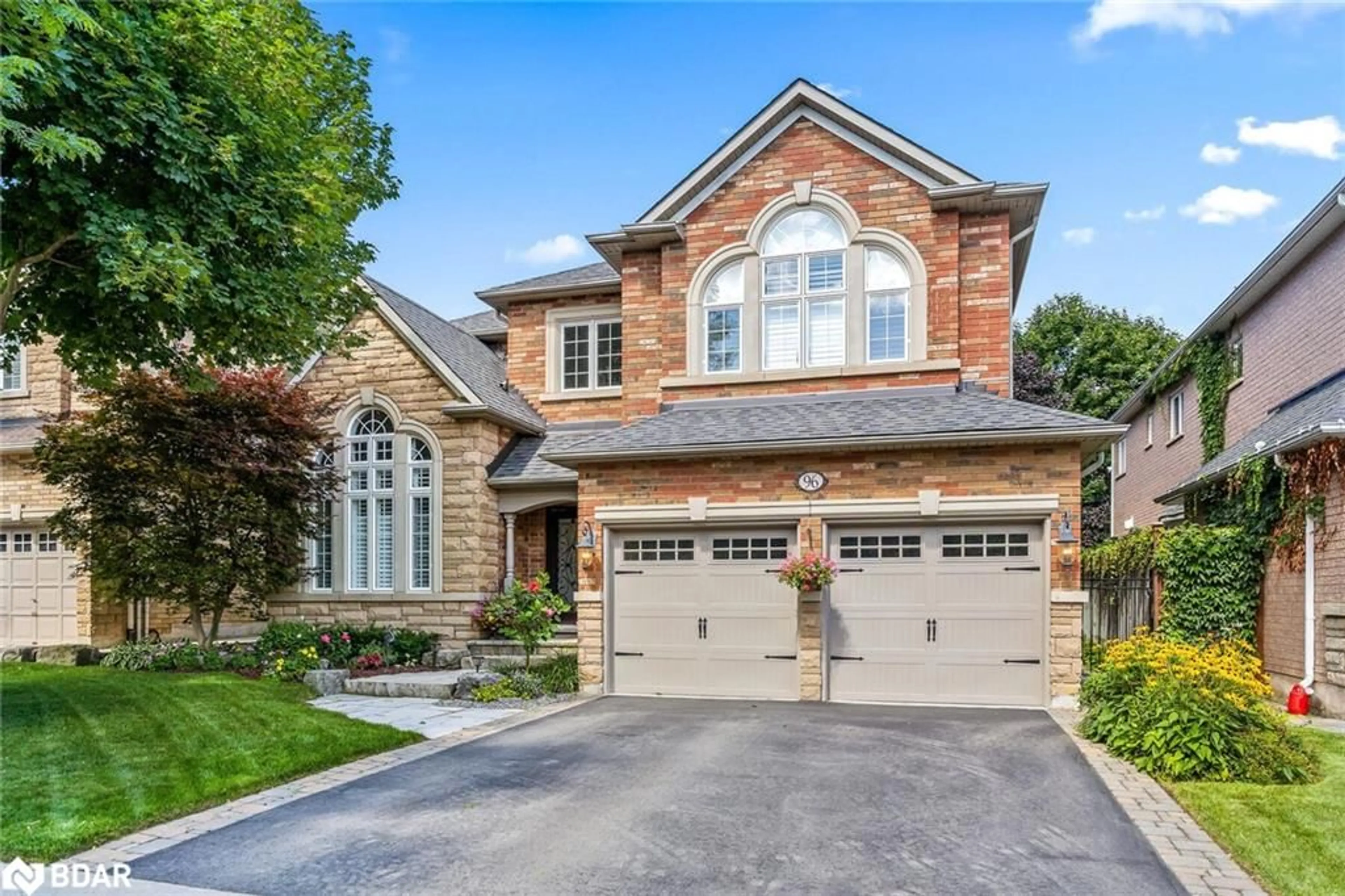 Home with brick exterior material, street for 96 North Ridge Cres, Georgetown Ontario L7G 6E7