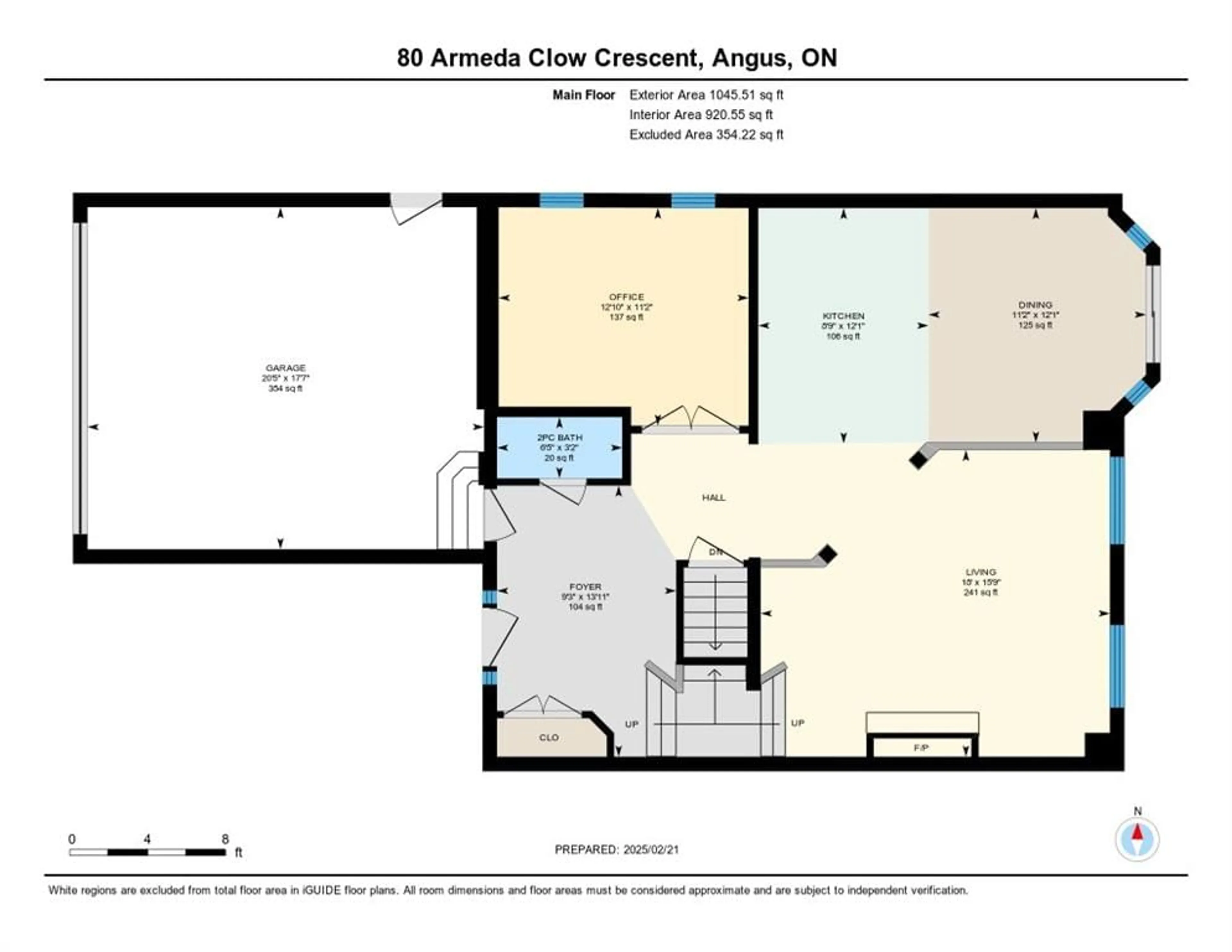 Floor plan for 80 Armeda Clow Crescent Cres, Angus Ontario L3W 0H6