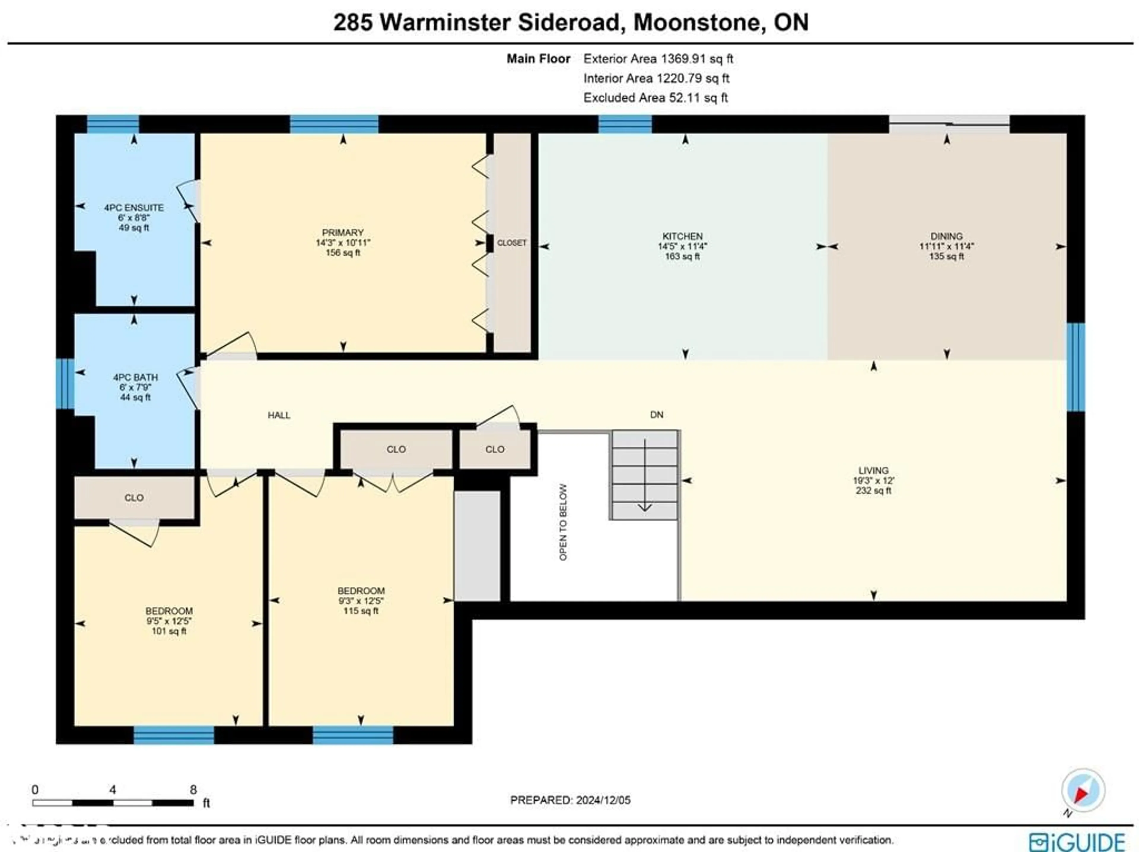 Floor plan for 285 Warminster Sideroad, Oro-Medonte Ontario L0K 1E0