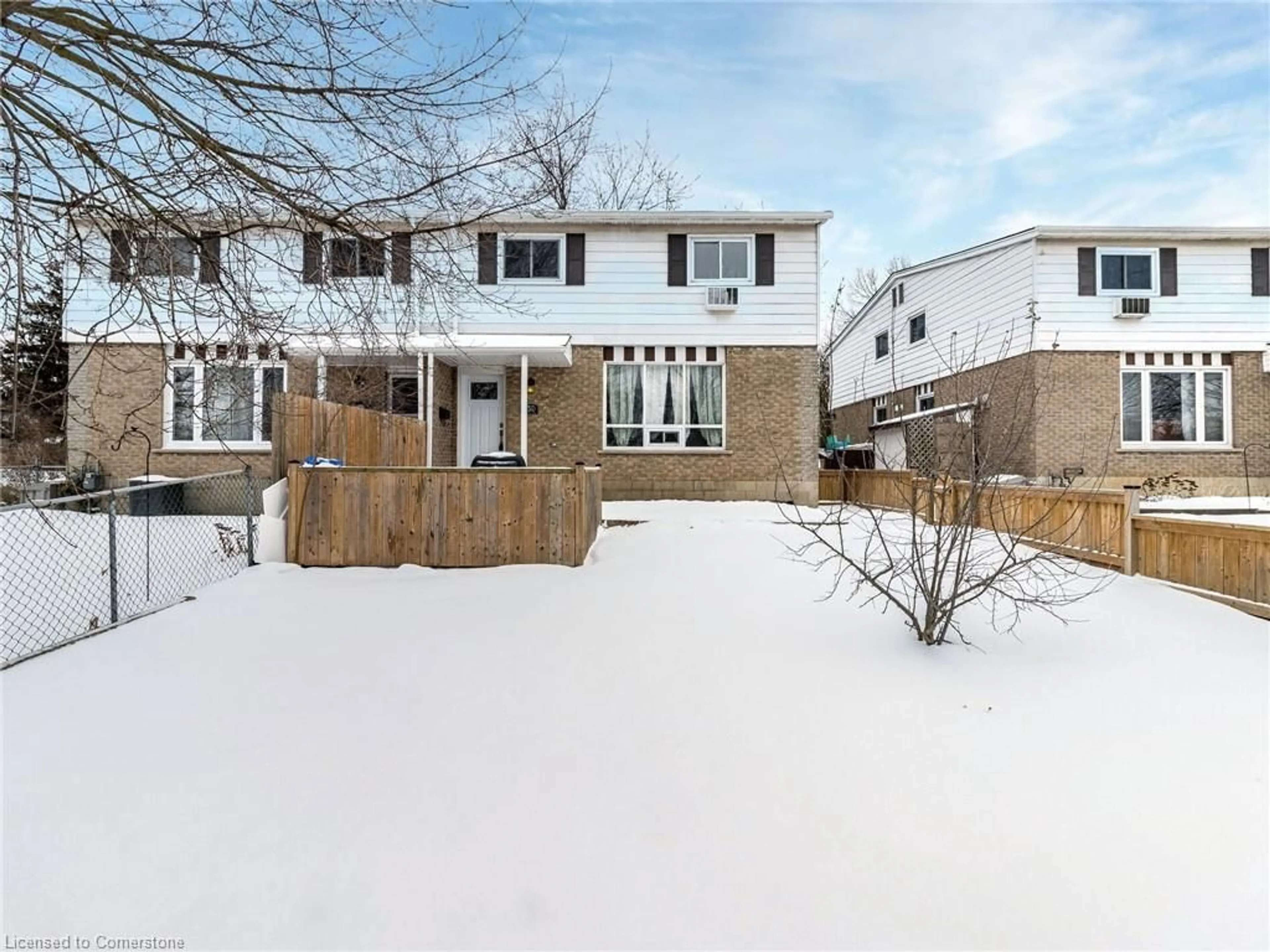 A pic from outside/outdoor area/front of a property/back of a property/a pic from drone, street for 75 Metcalfe Cres #D, Brantford Ontario N3R 2L7