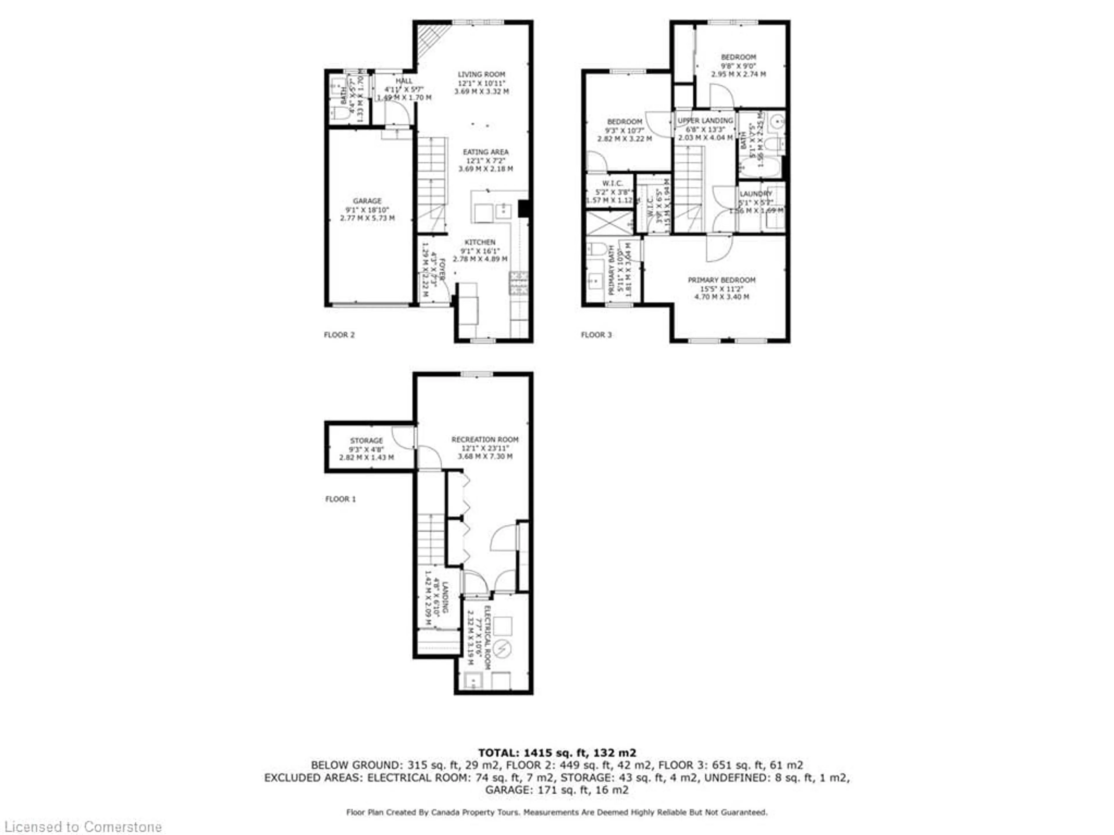 Floor plan for 76 River Dr #31, Georgetown Ontario L7G 2J2