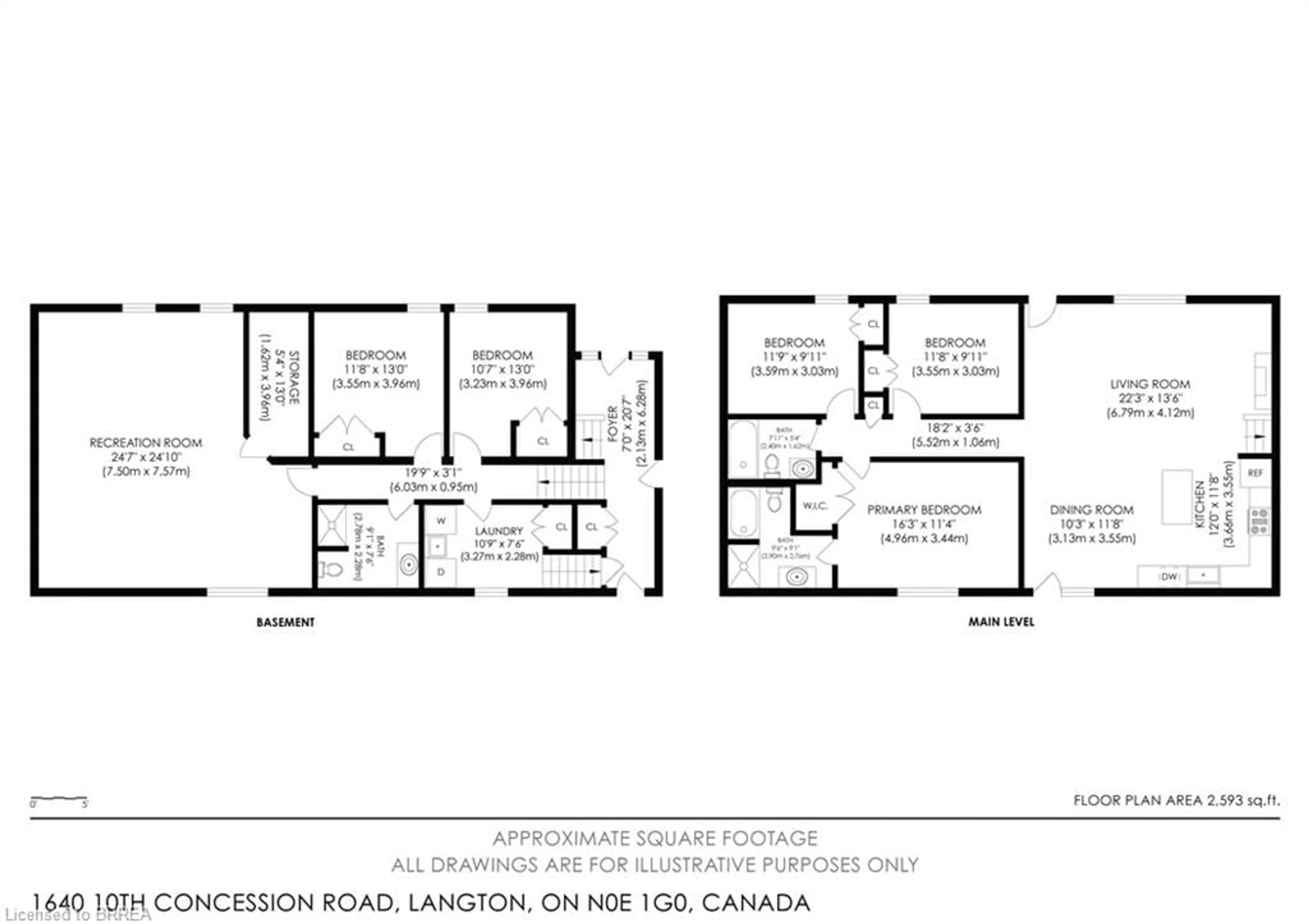 Floor plan for 1640 10th Concession Rd, Langton Ontario N0E 1G0