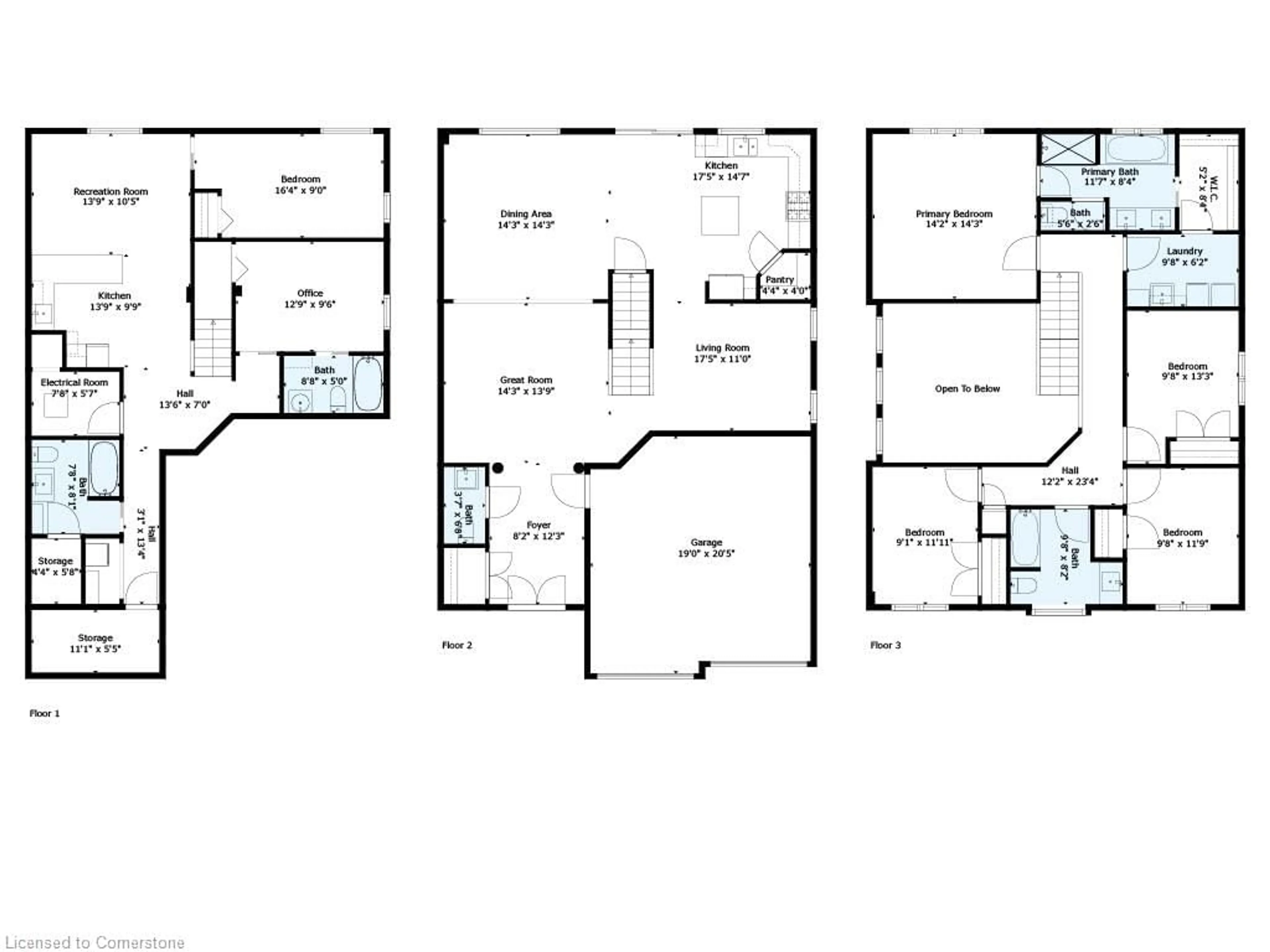 Floor plan for 8 Thornbury Crt, Stoney Creek Ontario L8J 0G7