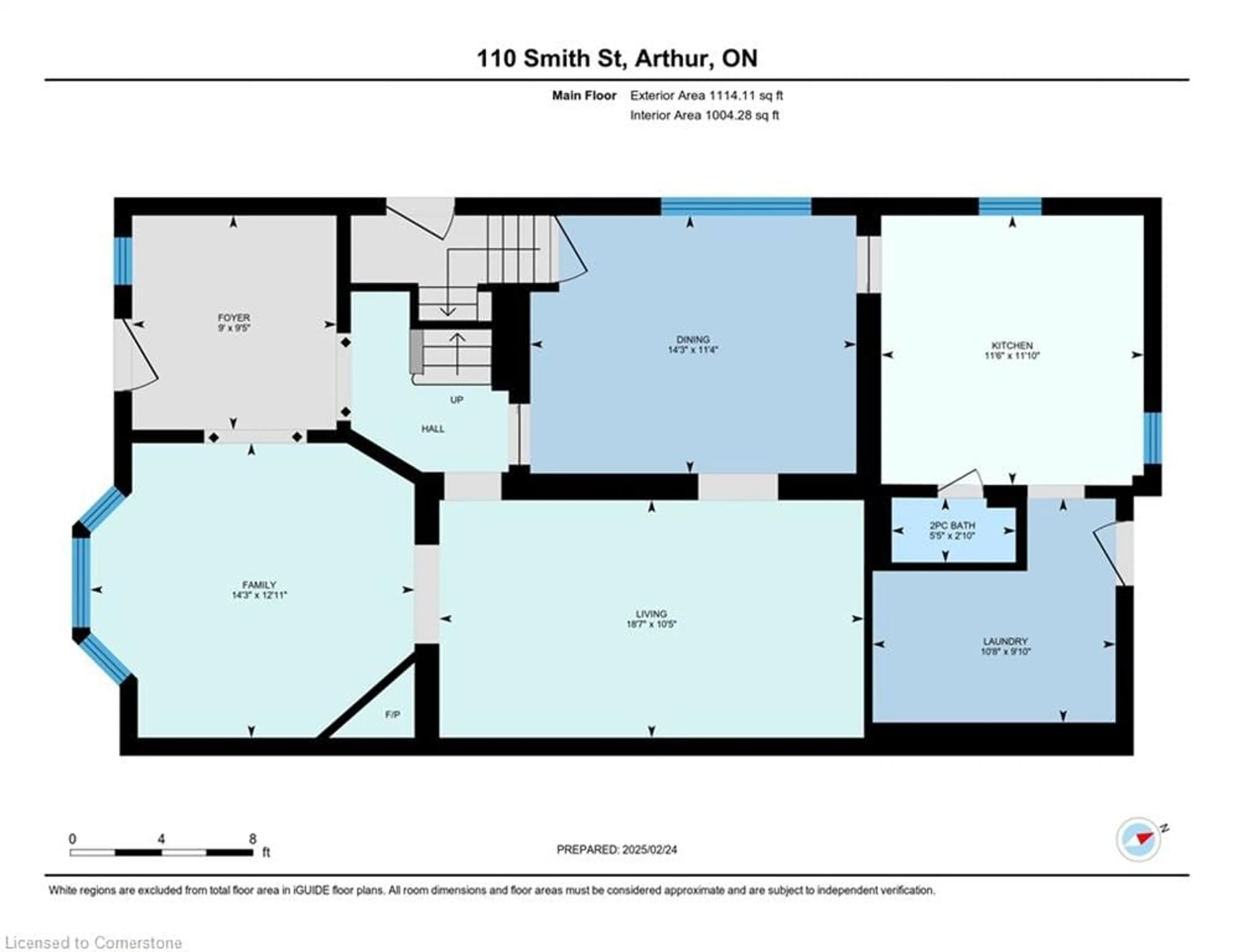 Floor plan for 110 Smith St, Wellington North Ontario N0G 1A0