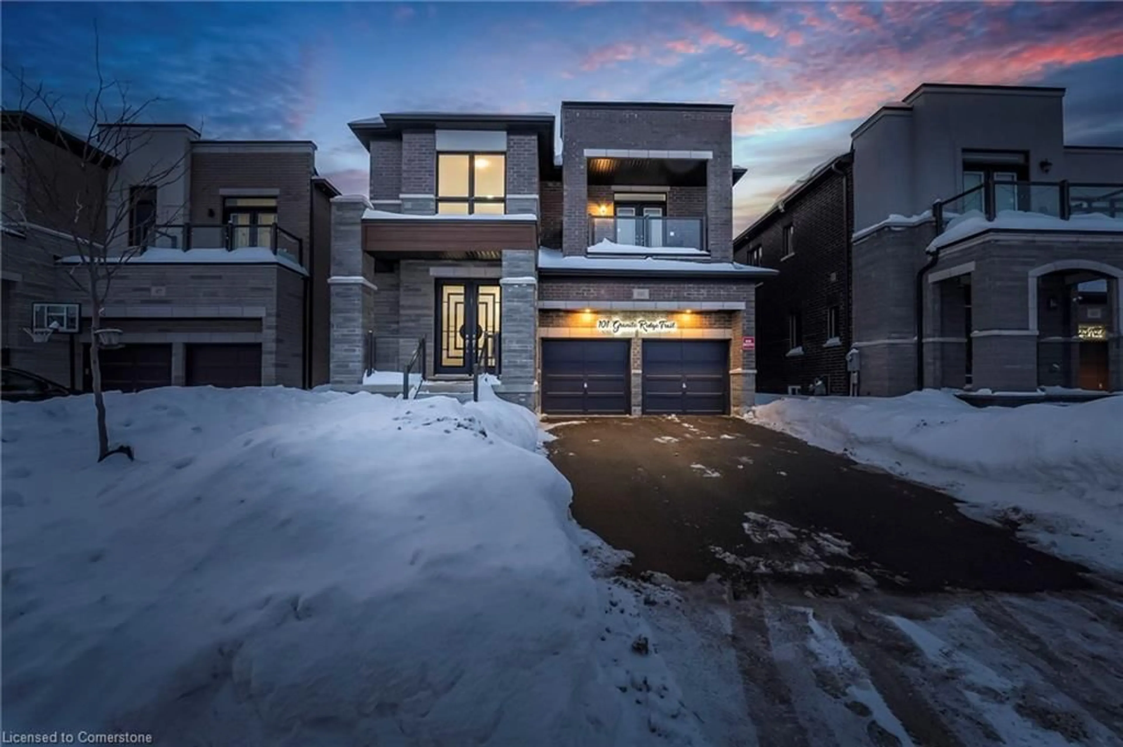 Home with brick exterior material, street for 101 Granite Ridge Trail Trail, Waterdown Ontario L8B 1Y6