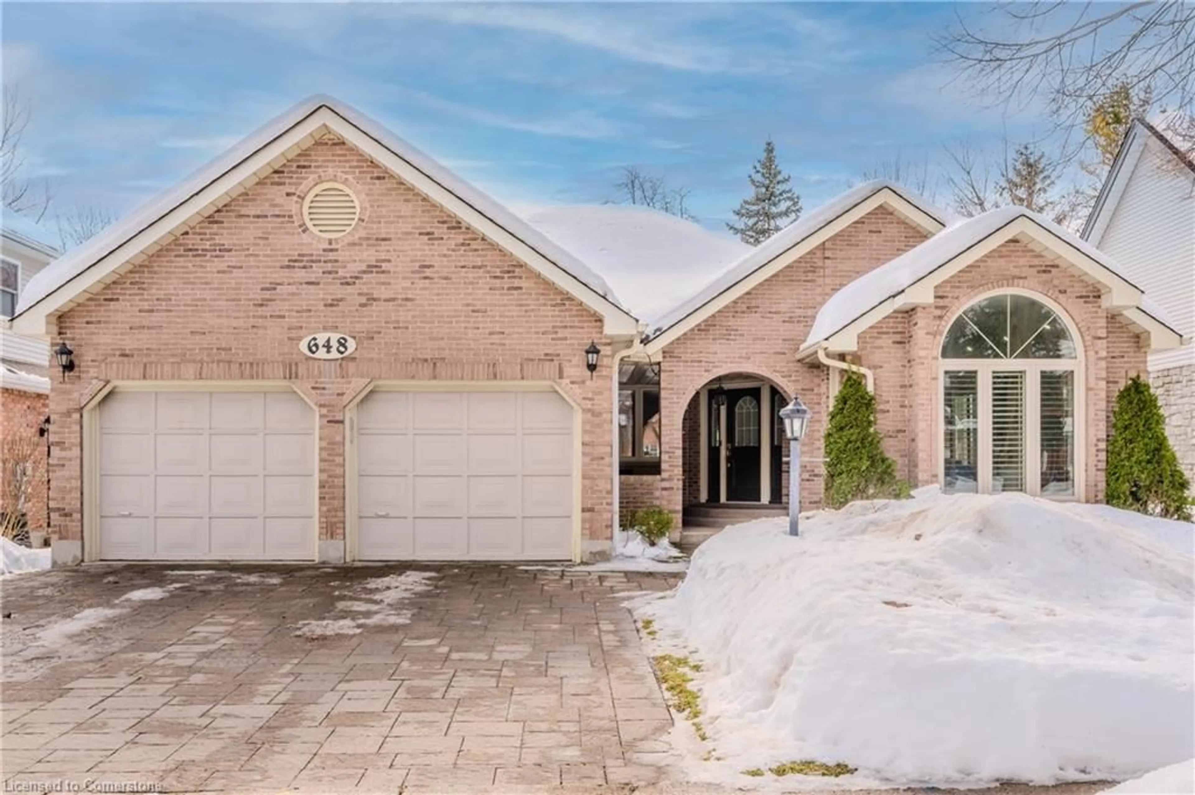 Home with brick exterior material, street for 648 Bayhampton Cres, Waterloo Ontario N2K 3P1