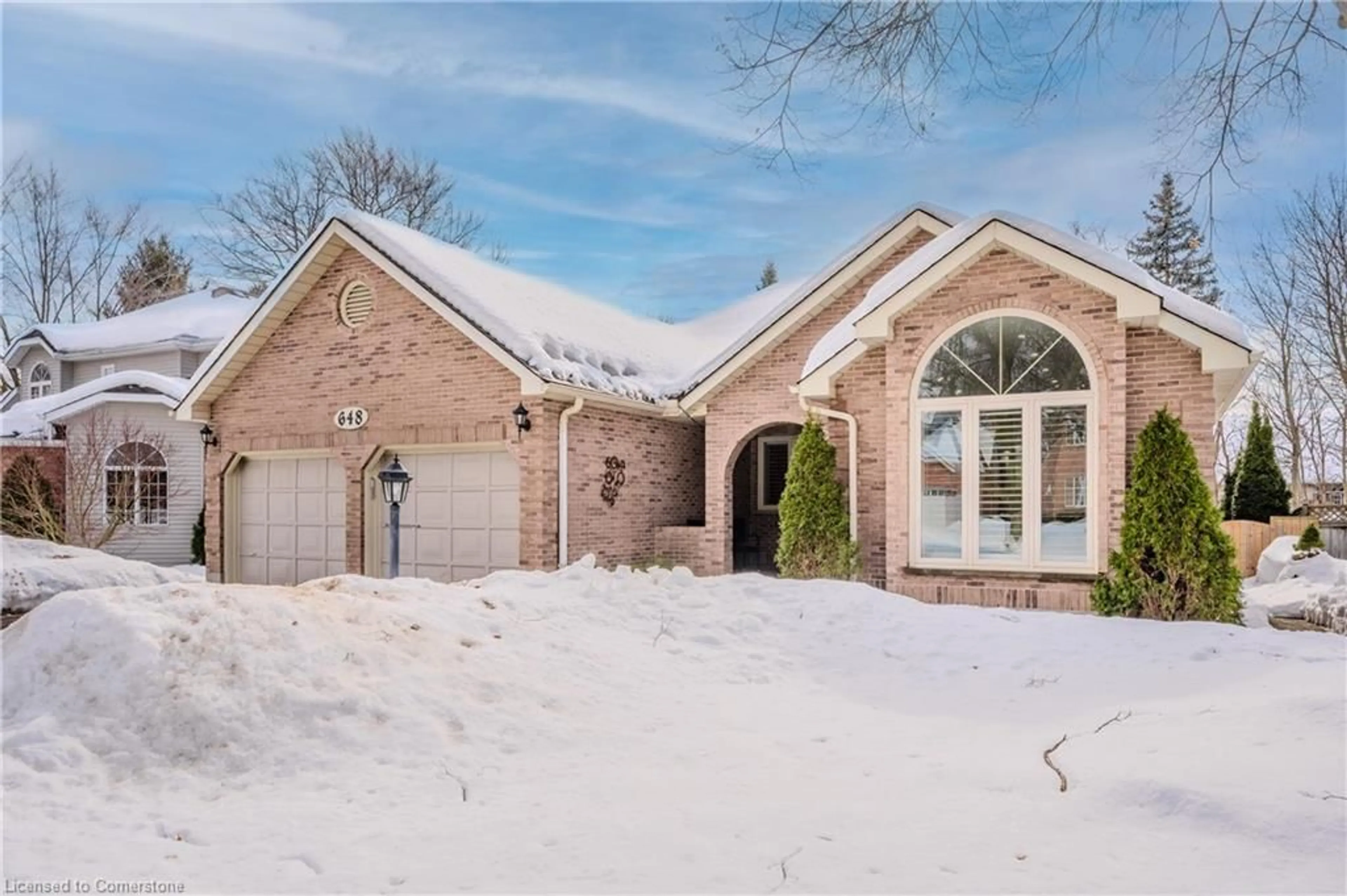 Home with brick exterior material, street for 648 Bayhampton Cres, Waterloo Ontario N2K 3P1