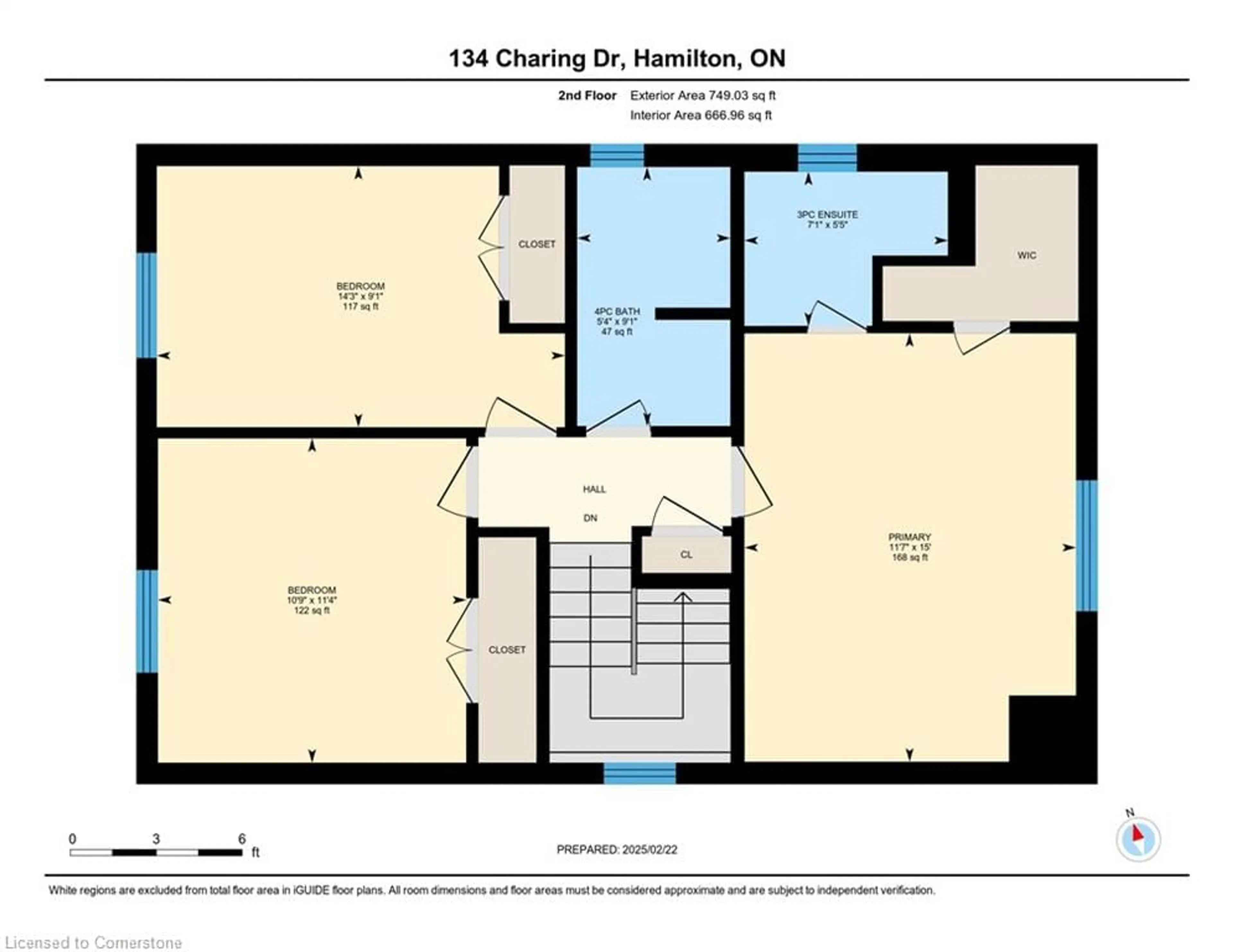 Floor plan for 134 Charing Dr, Hamilton Ontario L8W 3A9