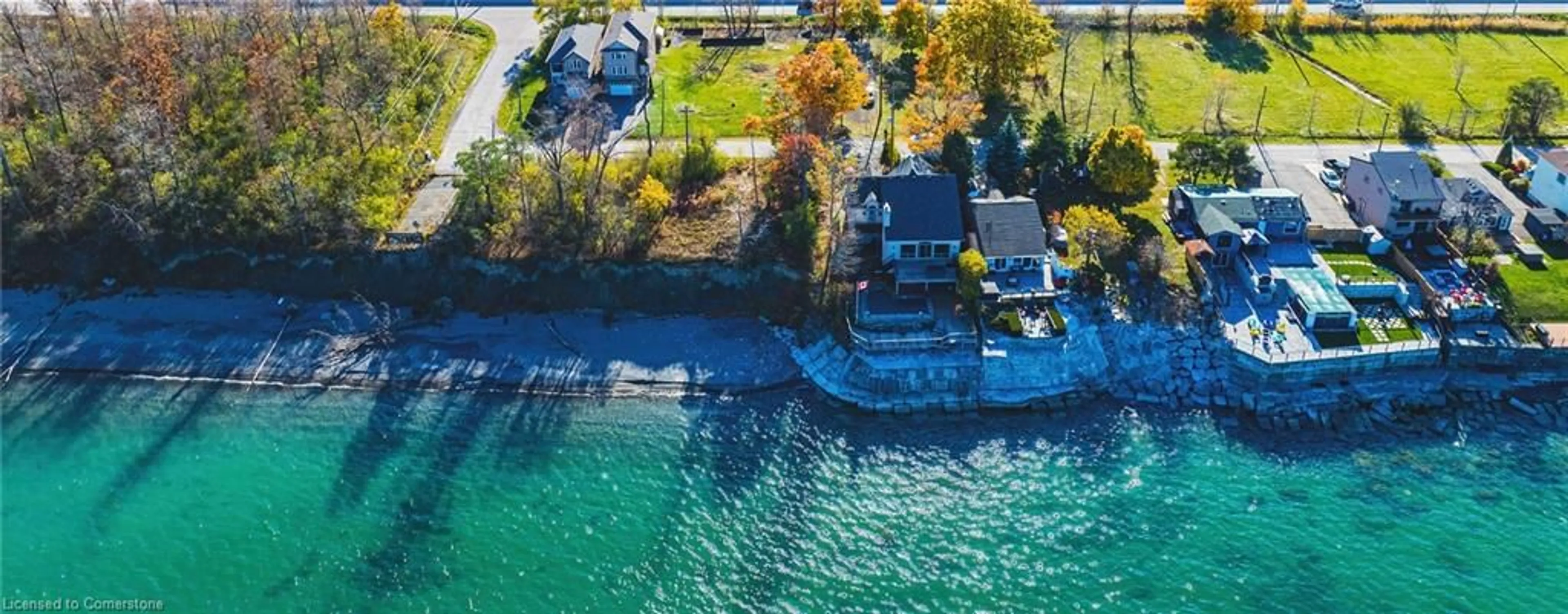 A pic from outside/outdoor area/front of a property/back of a property/a pic from drone, water/lake/river/ocean view for 9 Trillium Ave, Stoney Creek Ontario L8E 5E1