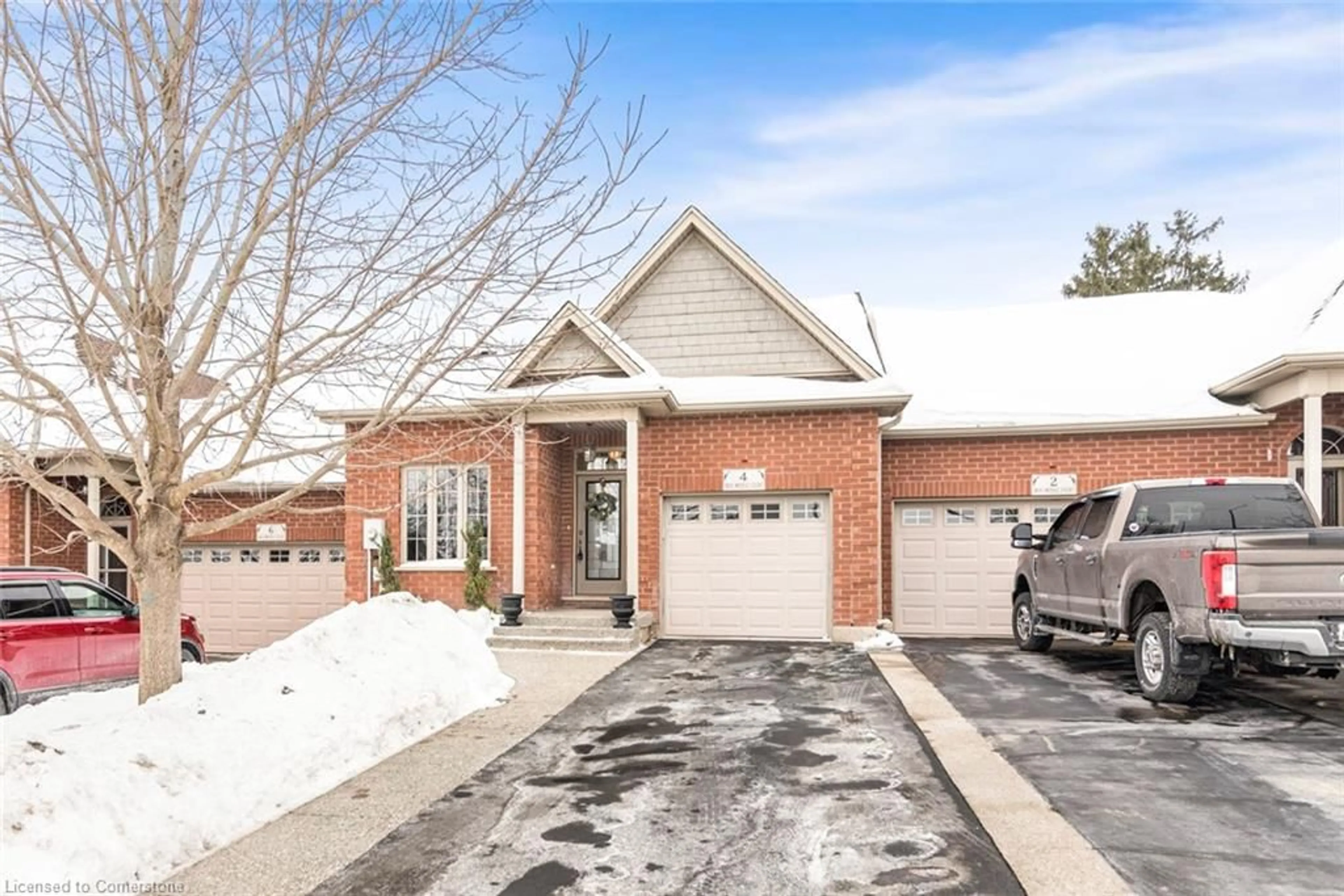 Home with brick exterior material, street for 4 Iron Bridge Crt, Caledonia Ontario N3W 0A4