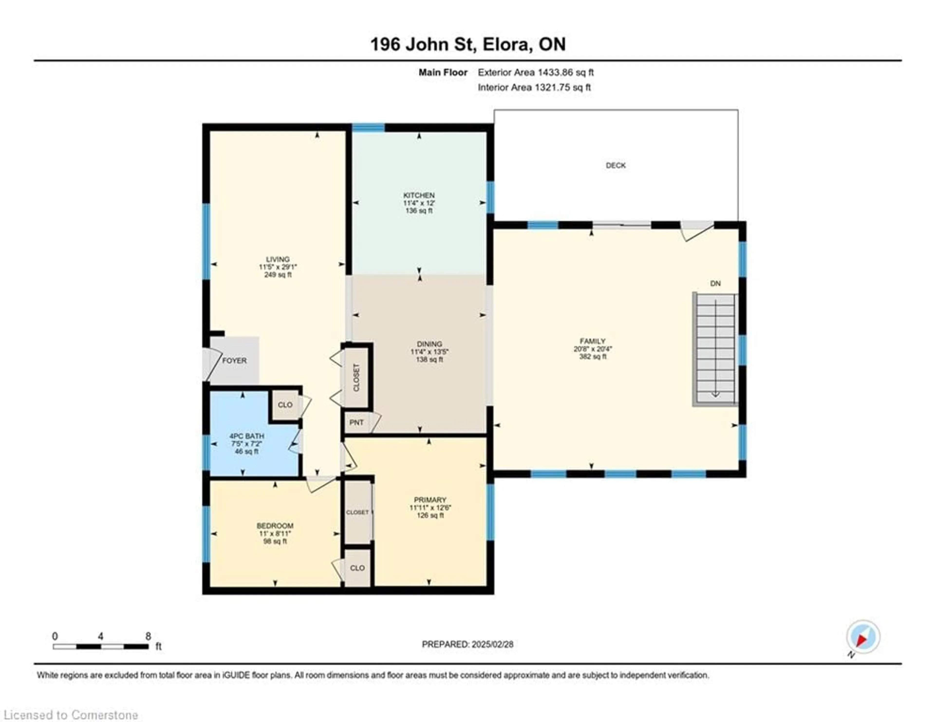 Floor plan for 196 John St, Elora Ontario N0B 1S0