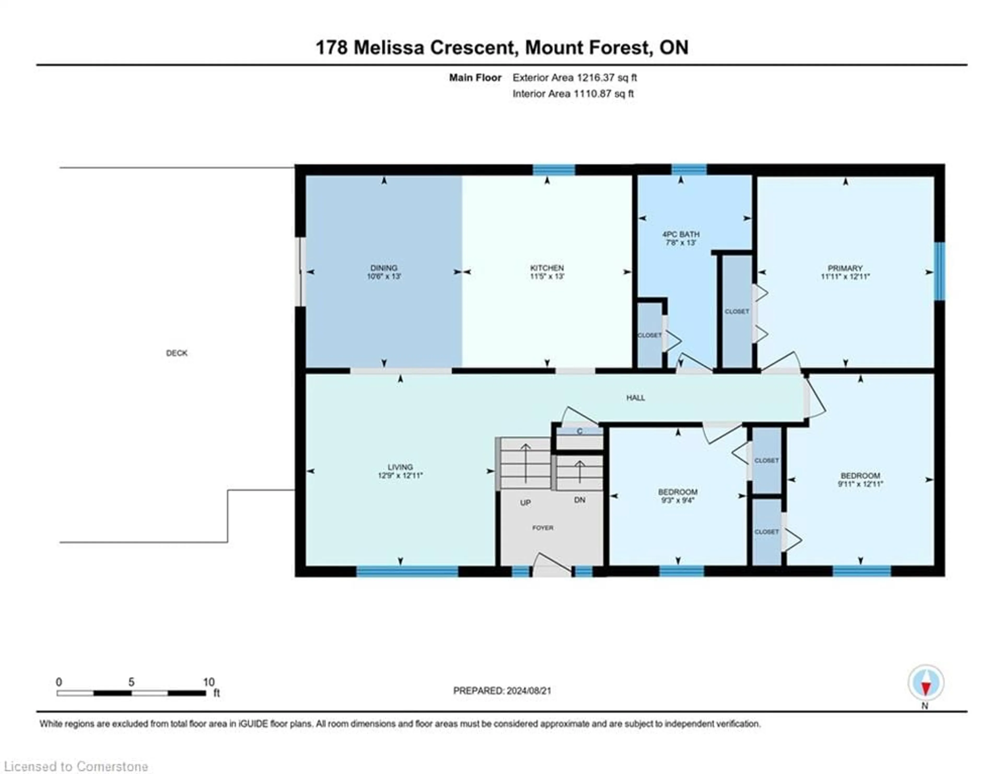 Floor plan for 178 Melissa Cres, Mount Forest Ontario N0G 2L3