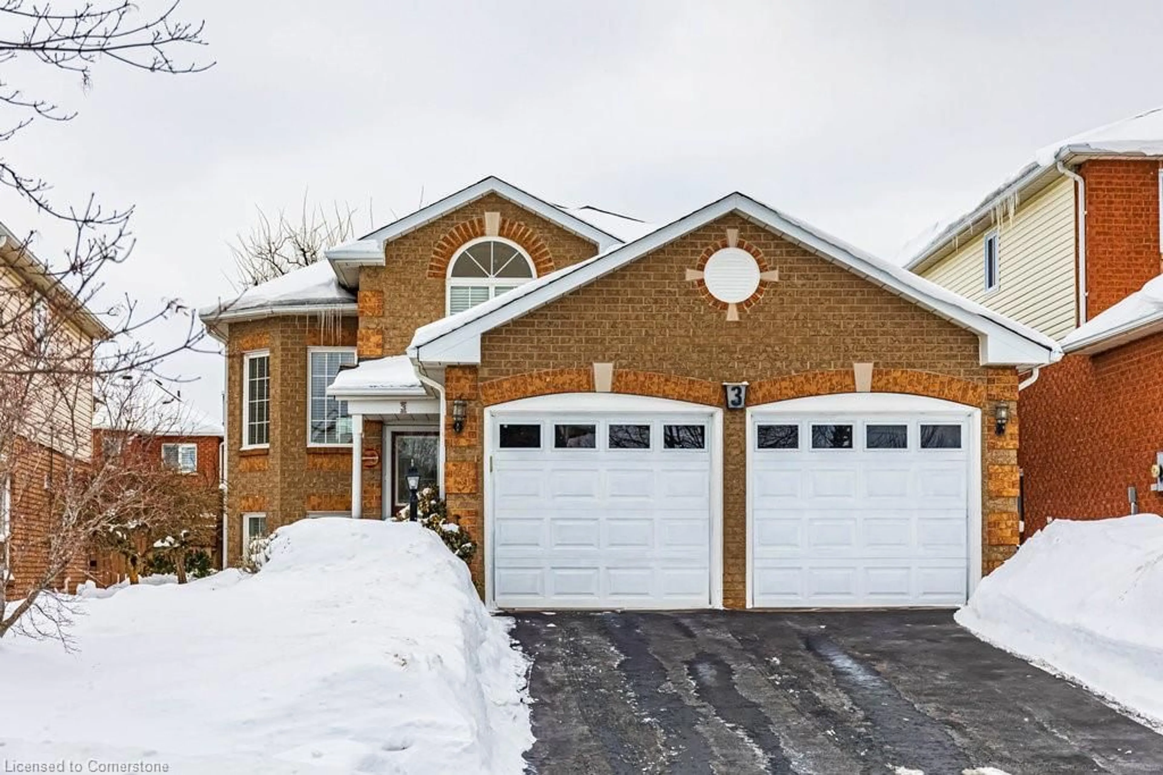 Home with brick exterior material, street for 3 Dalrymple Dr, Waterdown Ontario L8B 0P6