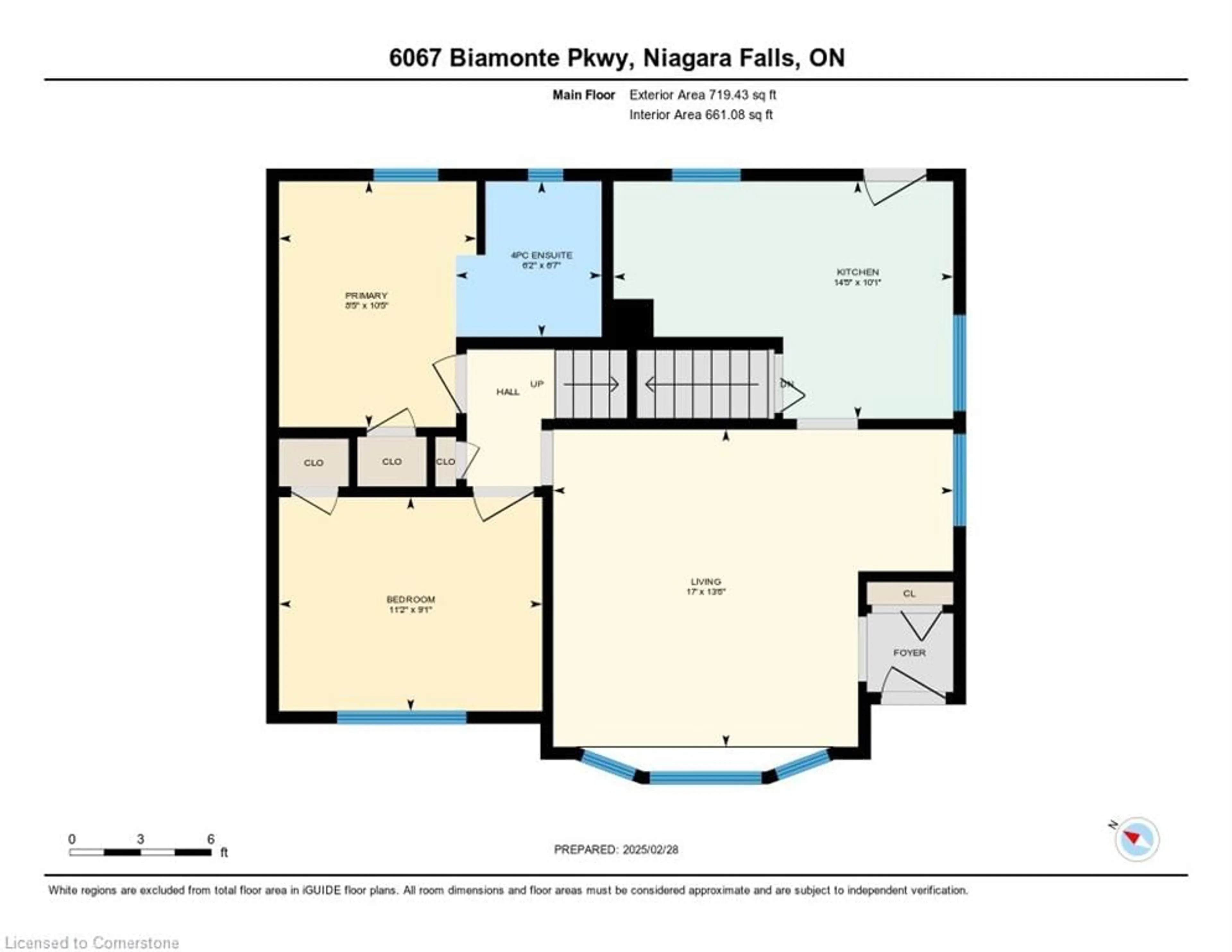 Floor plan for 6067 Biamonte Pky, Niagara Falls Ontario L2E 1Y8