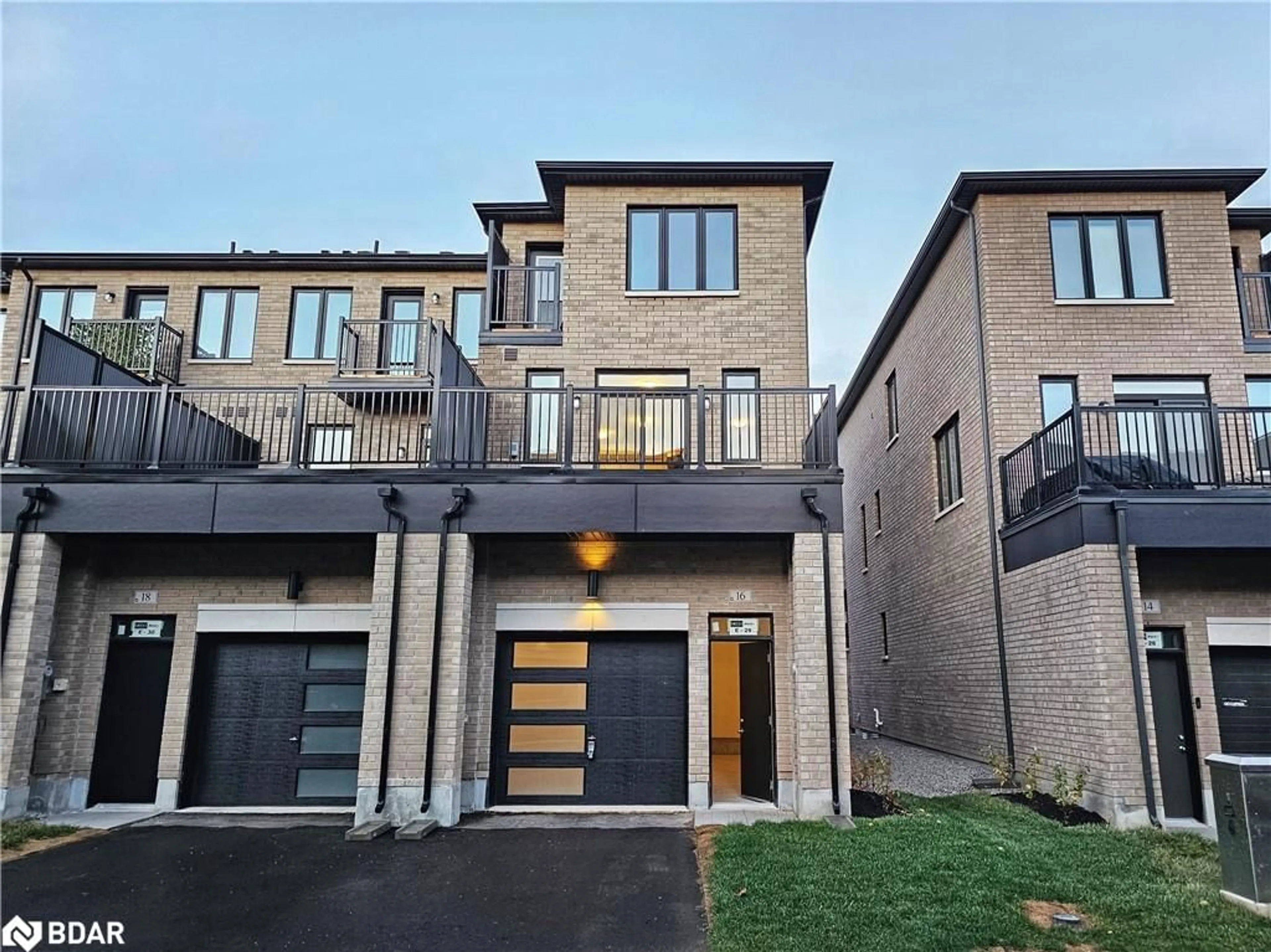 Home with brick exterior material, street for 16 Cherry Hill Lane, Barrie Ontario L9J 0M7