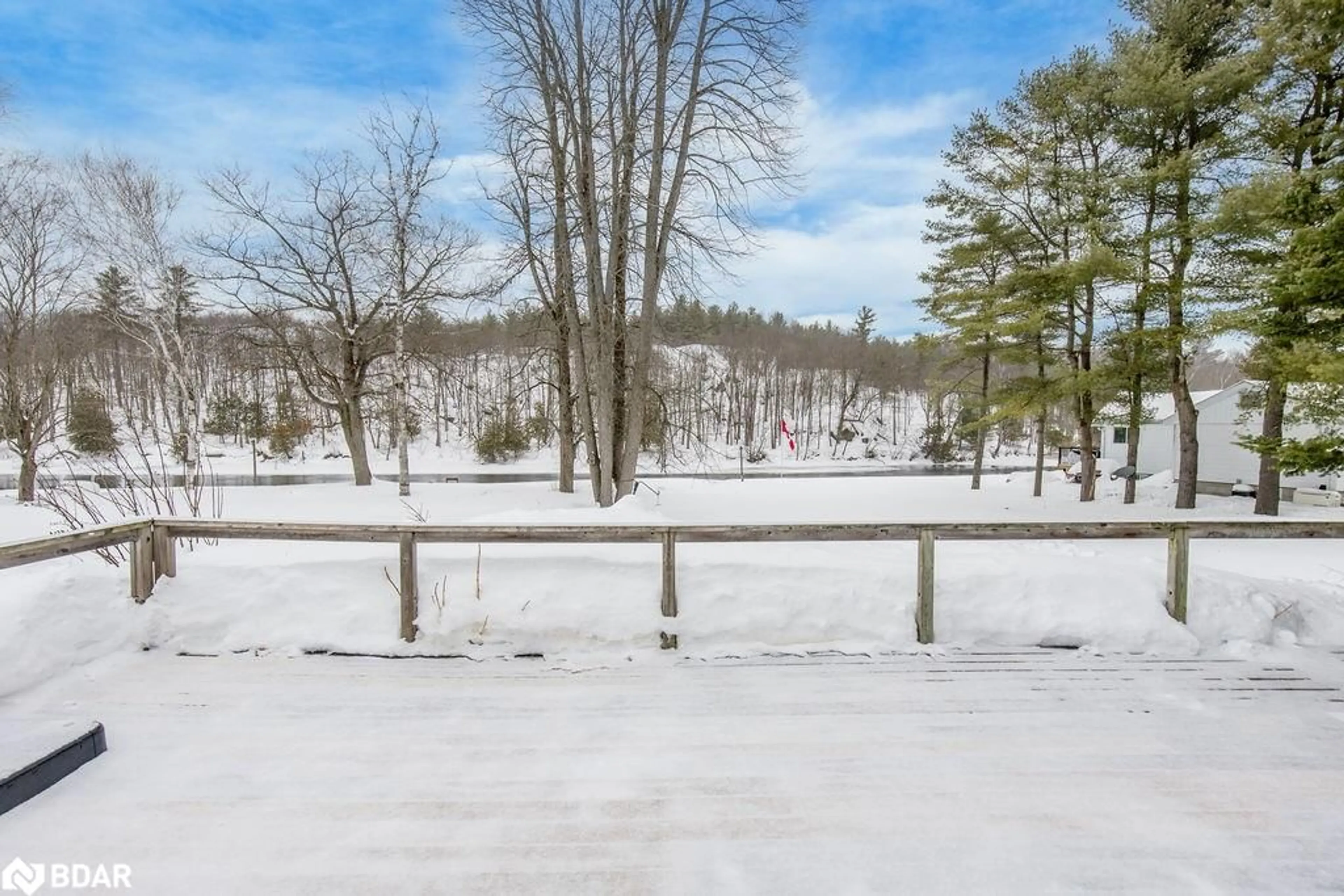 Patio, forest/trees view for 3004 Moynes Road Rd, Washago Ontario L0K 2B0