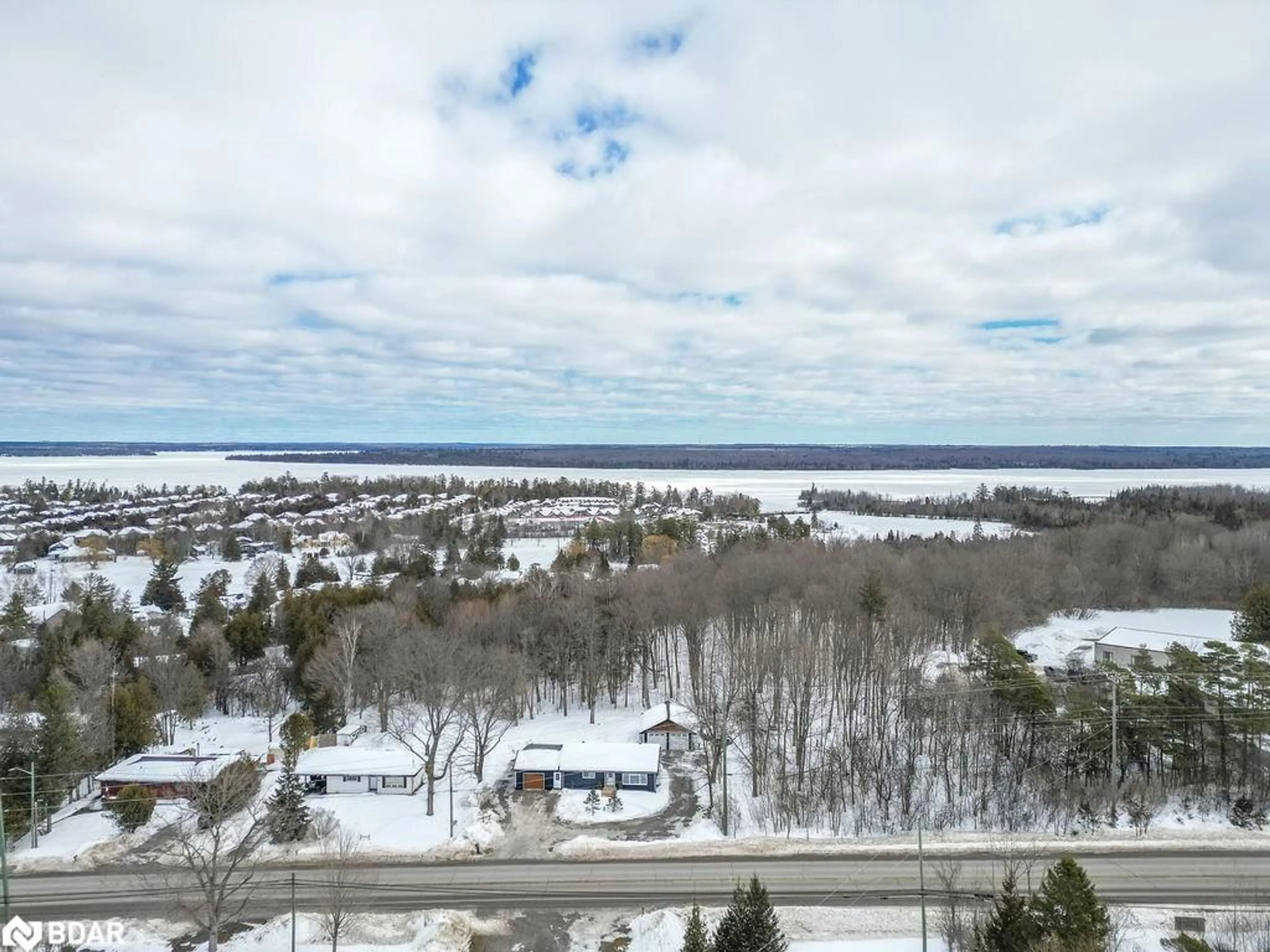 A pic from outside/outdoor area/front of a property/back of a property/a pic from drone, water/lake/river/ocean view for 294 East St, Bobcaygeon Ontario K0M 1A0