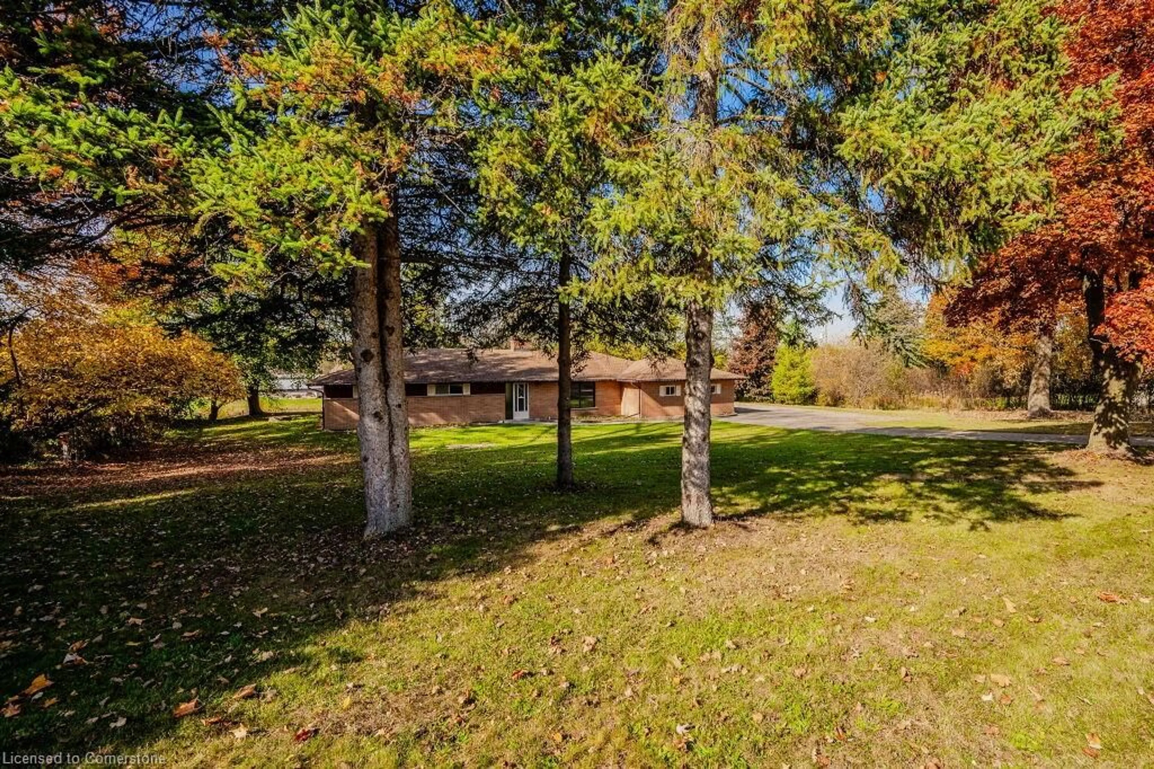 A pic from outside/outdoor area/front of a property/back of a property/a pic from drone, forest/trees view for 830 Riverbank Dr, Cambridge Ontario N3H 4R6