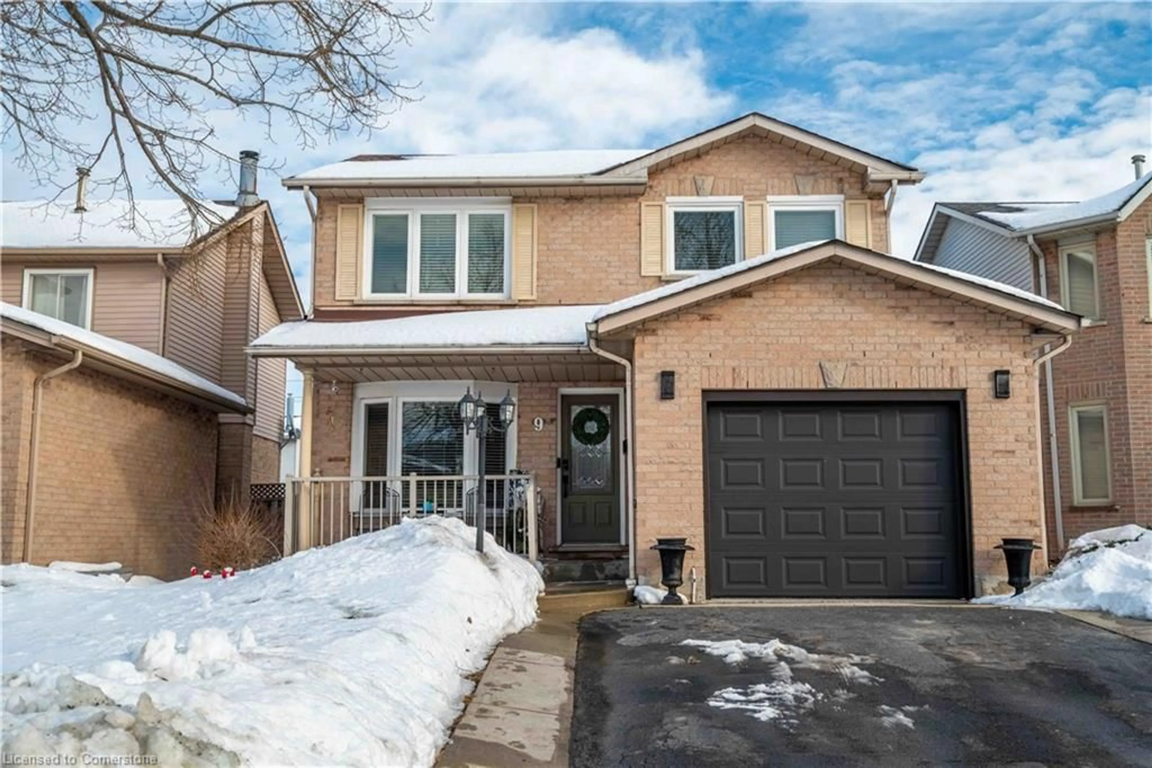 Home with brick exterior material, street for 9 Beachgrove Cres, Stoney Creek Ontario L8J 2N8