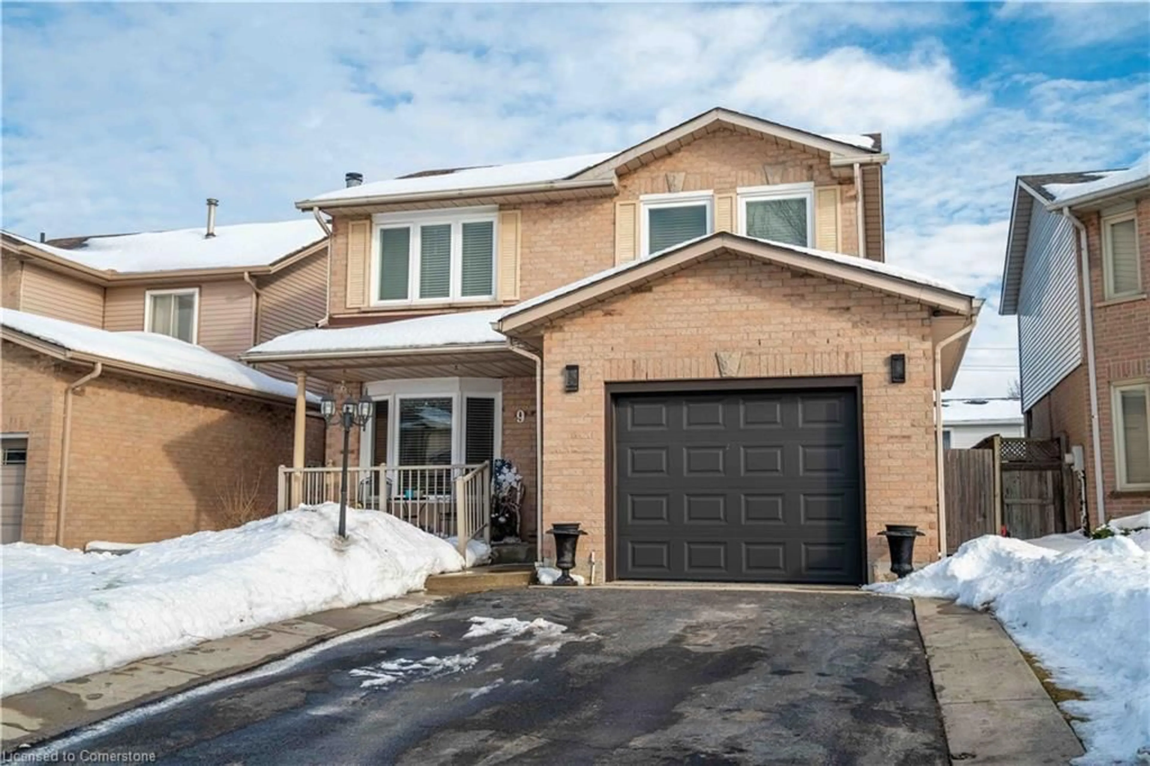 Home with brick exterior material, street for 9 Beachgrove Cres, Stoney Creek Ontario L8J 2N8